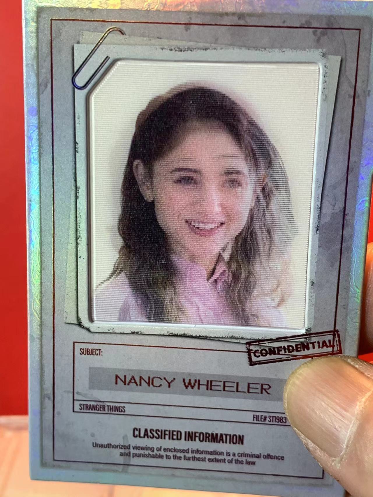 (詹叔代拍)2026 WUSTYLE Stranger Things 怪奇物语 Nancy Wheeler 南希 惠勒 机密档案 四重变化版 i3 顺丰寄付