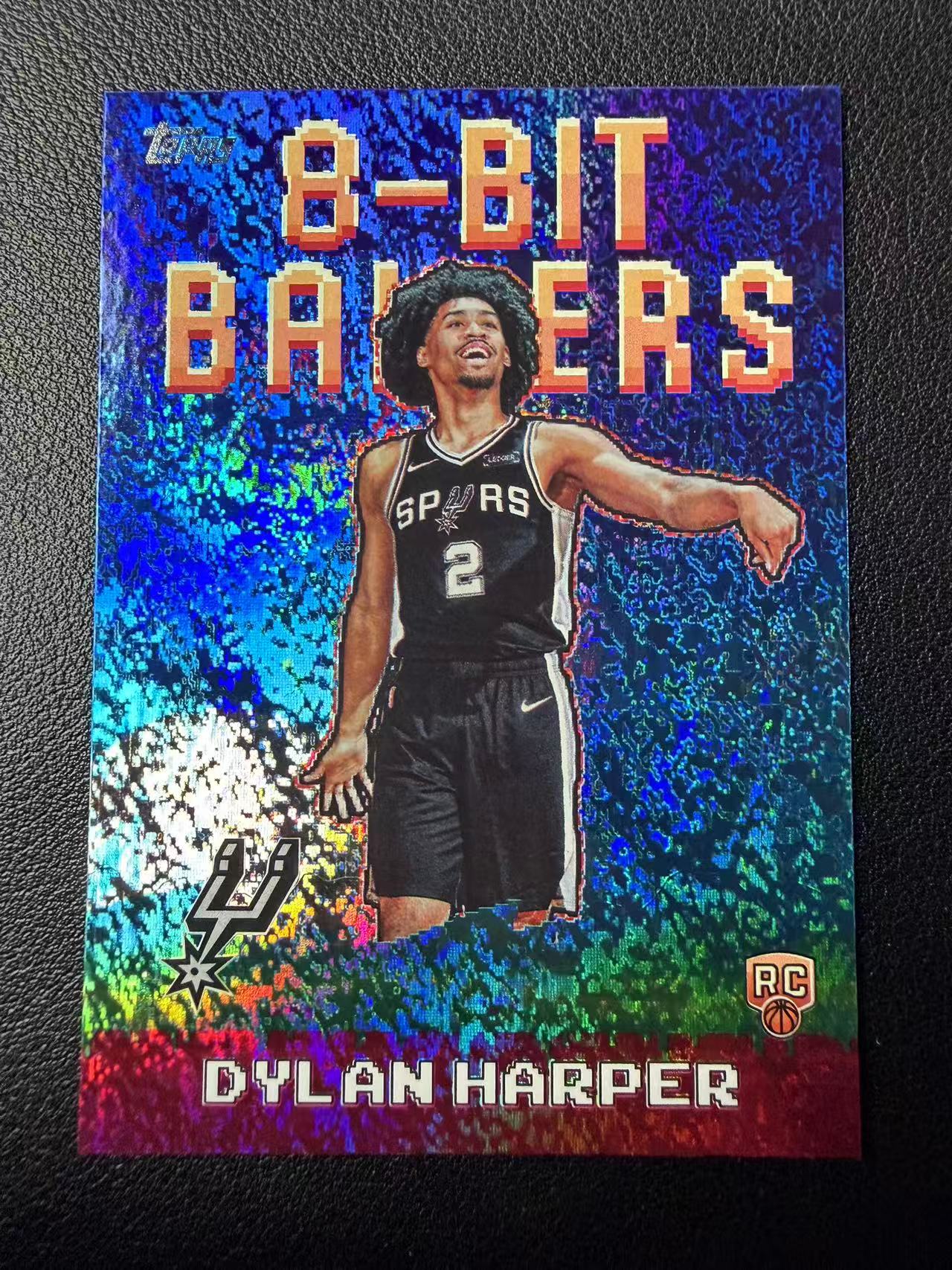 2025-26 Topps Flagship Dylan Harper RC Topps 马刺 新秀 迪伦 哈珀 8-bit 碎闪折 特卡 折射 卡品如图(Peter)