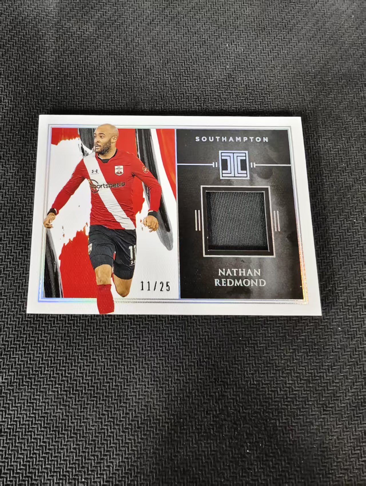 【可合并,不累计】2020-21 Panini Impeccable Nathan Redmond 英超小真金 南安普顿 雷蒙德 25编 球衣物料 划痕 边角微瑕