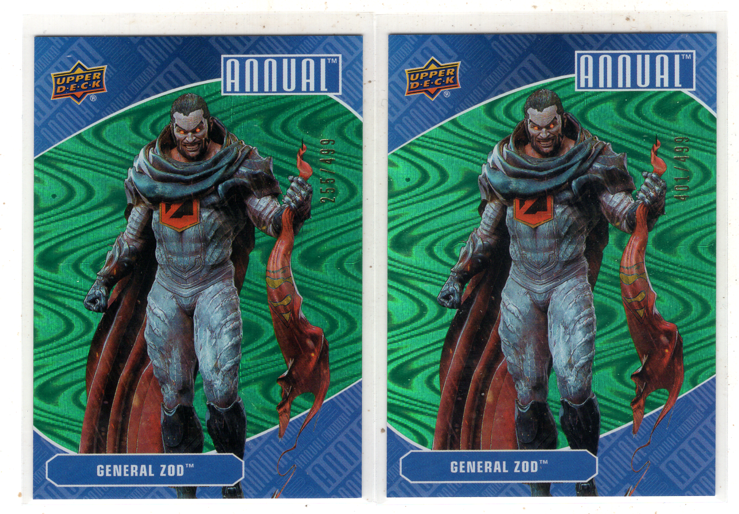 【来拆波卡】2024 Upper Deck Marvel(MCU)漫威 Annual 年鉴 General Zod 绿变形虫折 499编 zhang