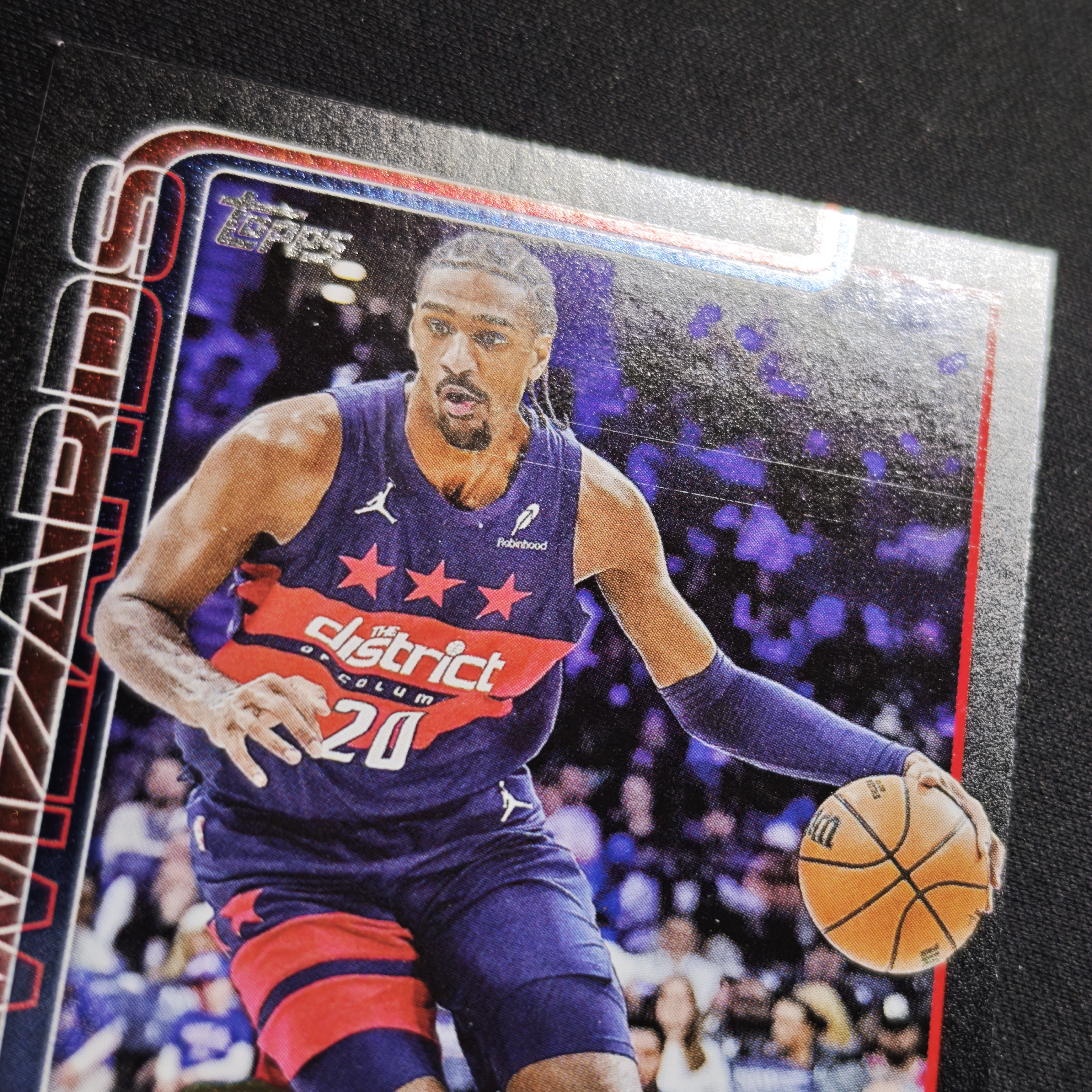 2025-26 Topps flagship Alex Sarr 旗舰系列 萨尔 奇才 68编 黑折 低编 折射 瑕疵如图【倍宗3