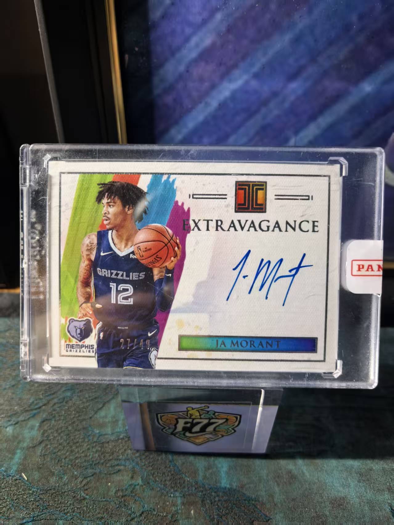 2020-21 Panini Impeccable Ja Morant 小真金 灰熊 贾 莫兰特 腰王 签字 卡签 奢华签 27/49编 原封砖 专收必备 收藏必备 7788