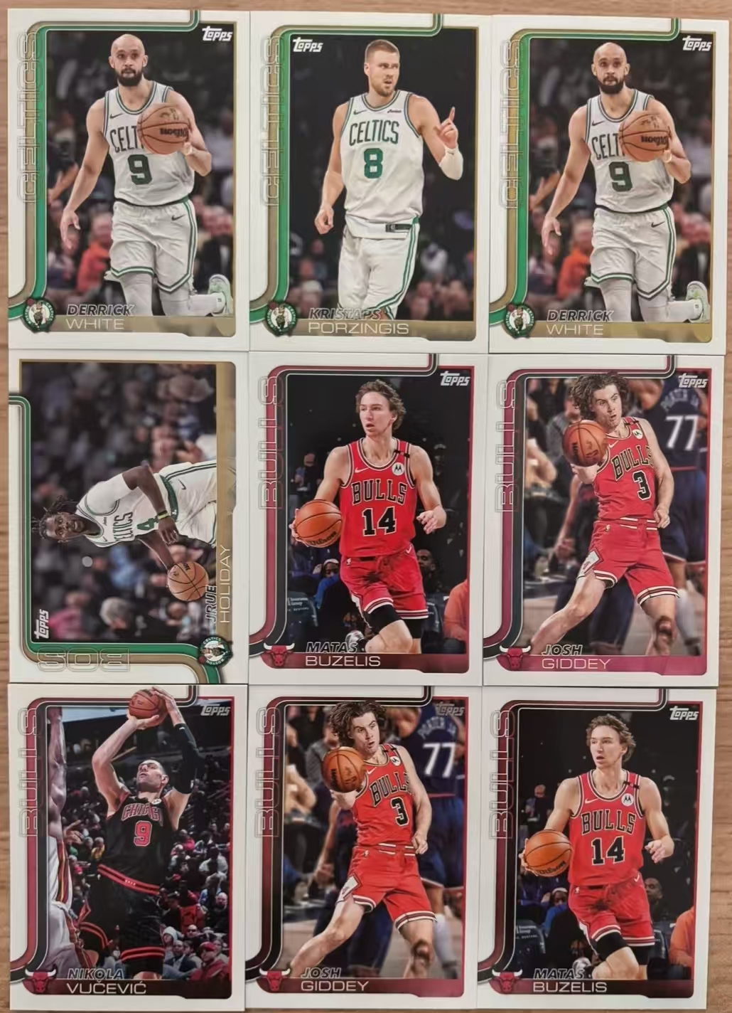 2025 Topps Flagship 布泽利斯 吉迪 武切维奇 怀特 波尔津吉斯 公牛 凯尔特人 base 凑套