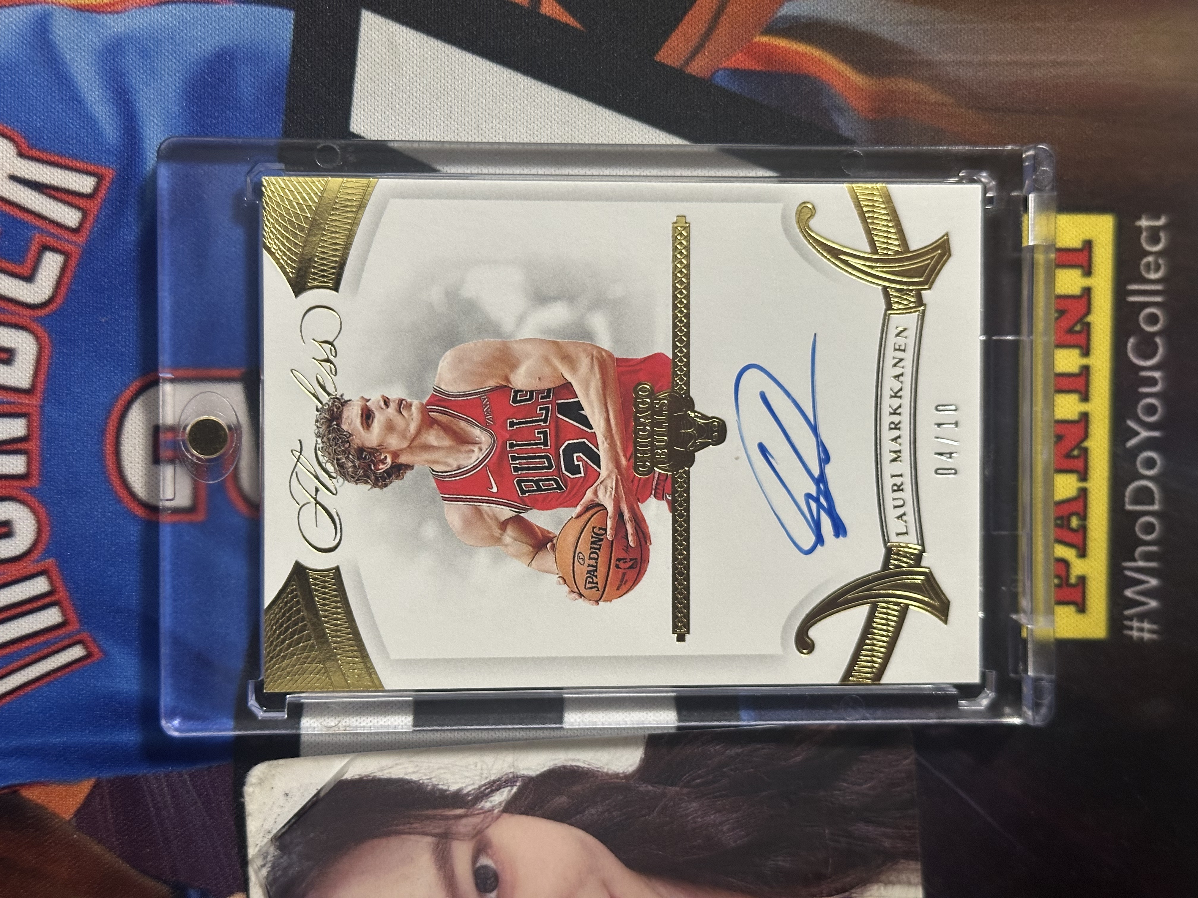 2019-20 Panini Flawless Lauri Markkanen 【小猪包代卖】公牛 马尔卡宁 10编 队标 签字 卡签 金折 爵士 乔治