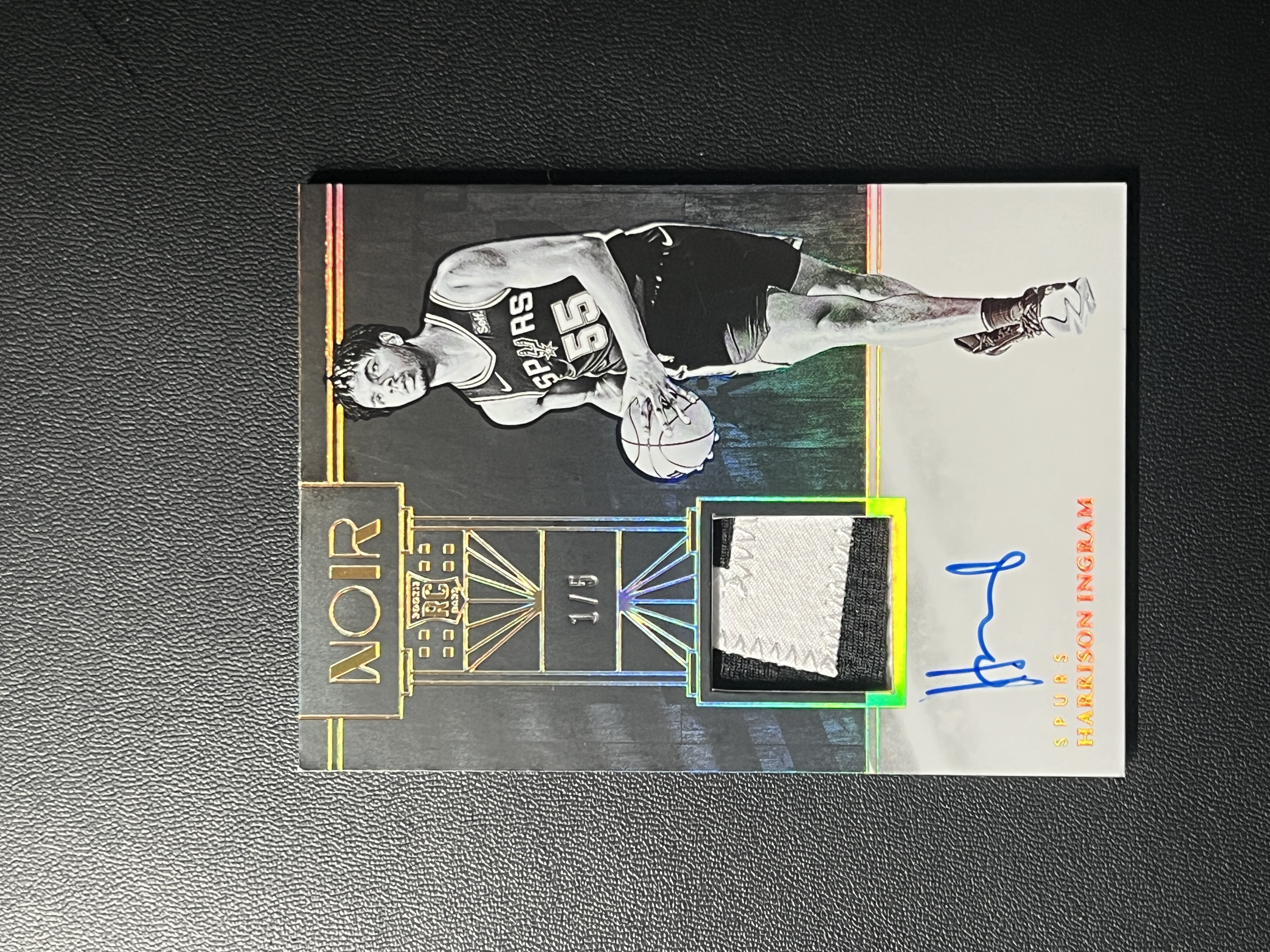 2024-25 Panini Noir Harrison Ingram RC 英格拉姆 马刺 新秀 签字 RPA 暴力切割 1/5编 首编 文班亚马