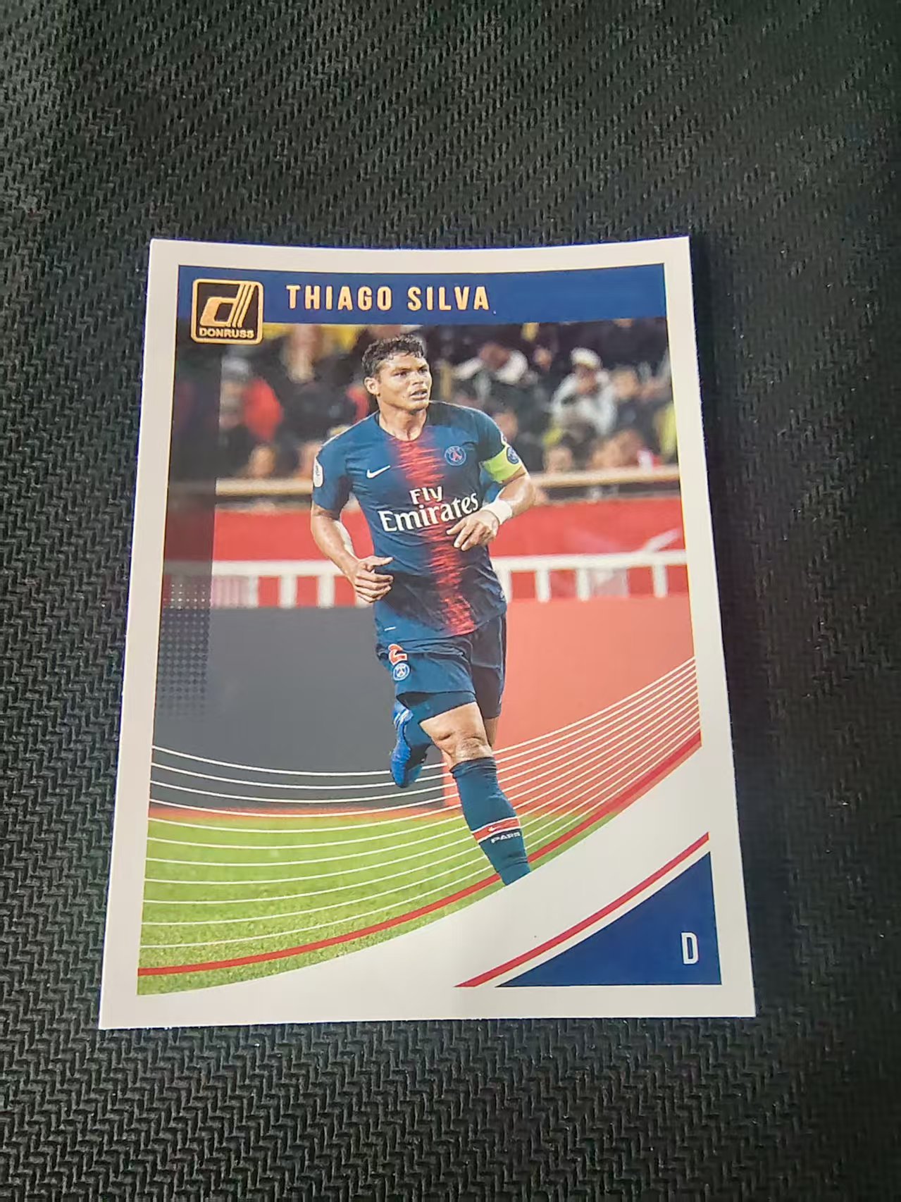 【可合并,不累计】2018 Panini Donruss Thiago Silva 巴黎圣日耳曼 T席尔瓦 切尔西 AC米兰 巴西 杜蕾斯 划痕 边角瑕疵 #56