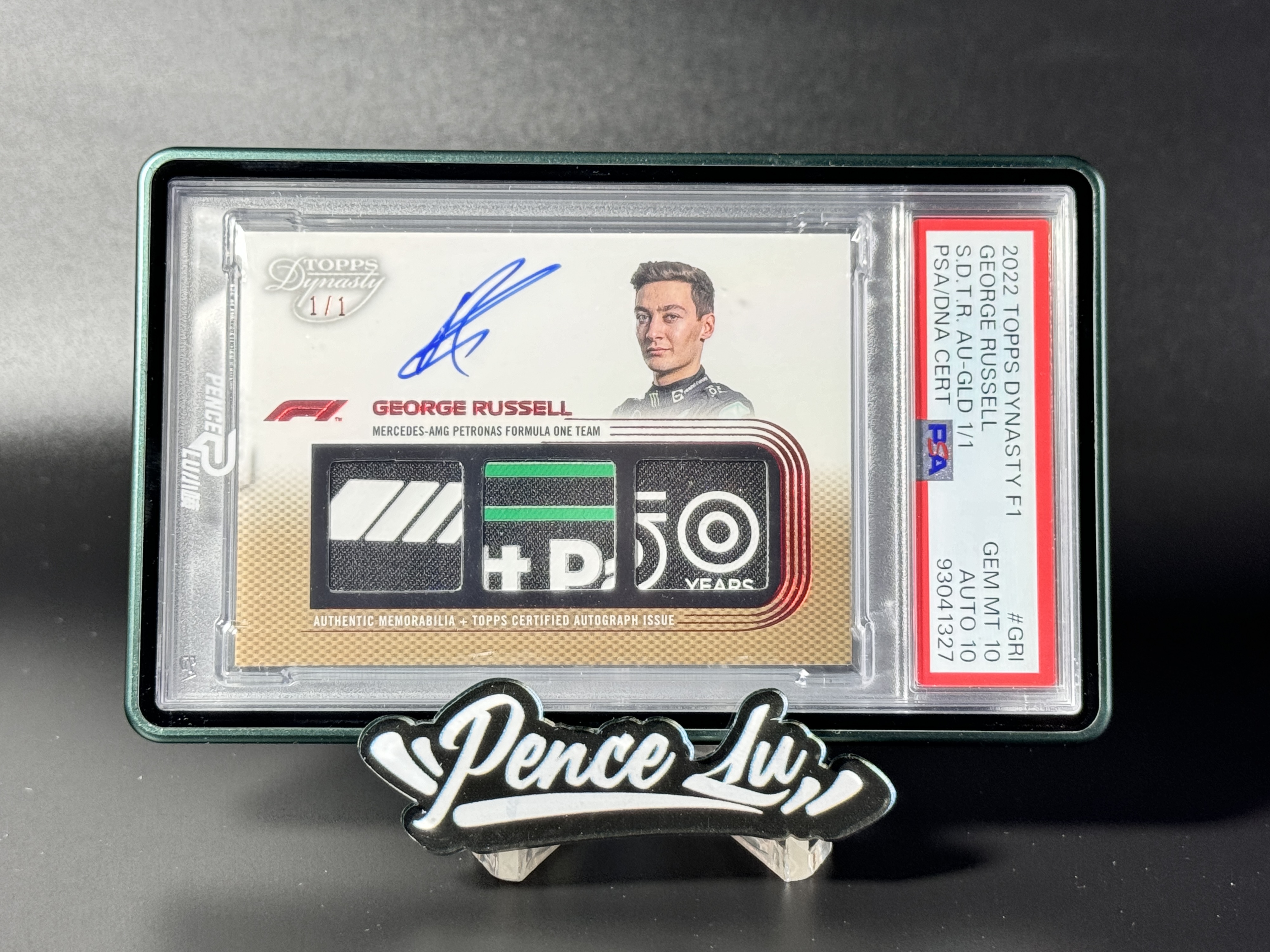 【喷子拍卖】2022 topps dynasty George Russell F1 王朝 梅赛德斯奔驰 乔治 拉塞尔 一编 三窗 patch ...