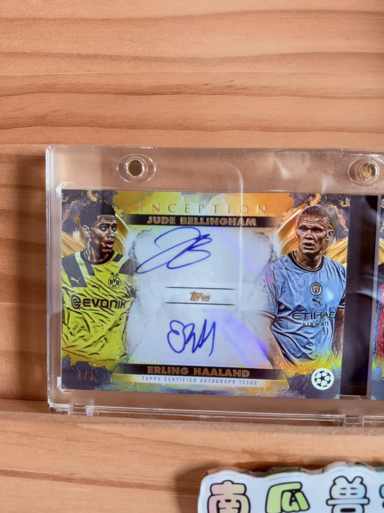 2023 Topps Inception Bellingham Haaland 盗梦空间 贝林厄姆 哈兰德 佩德里 穆夏拉 完美四人签 签字 签名 小书 1/1 1编 一编 爆金 大热新星 顶级好卡