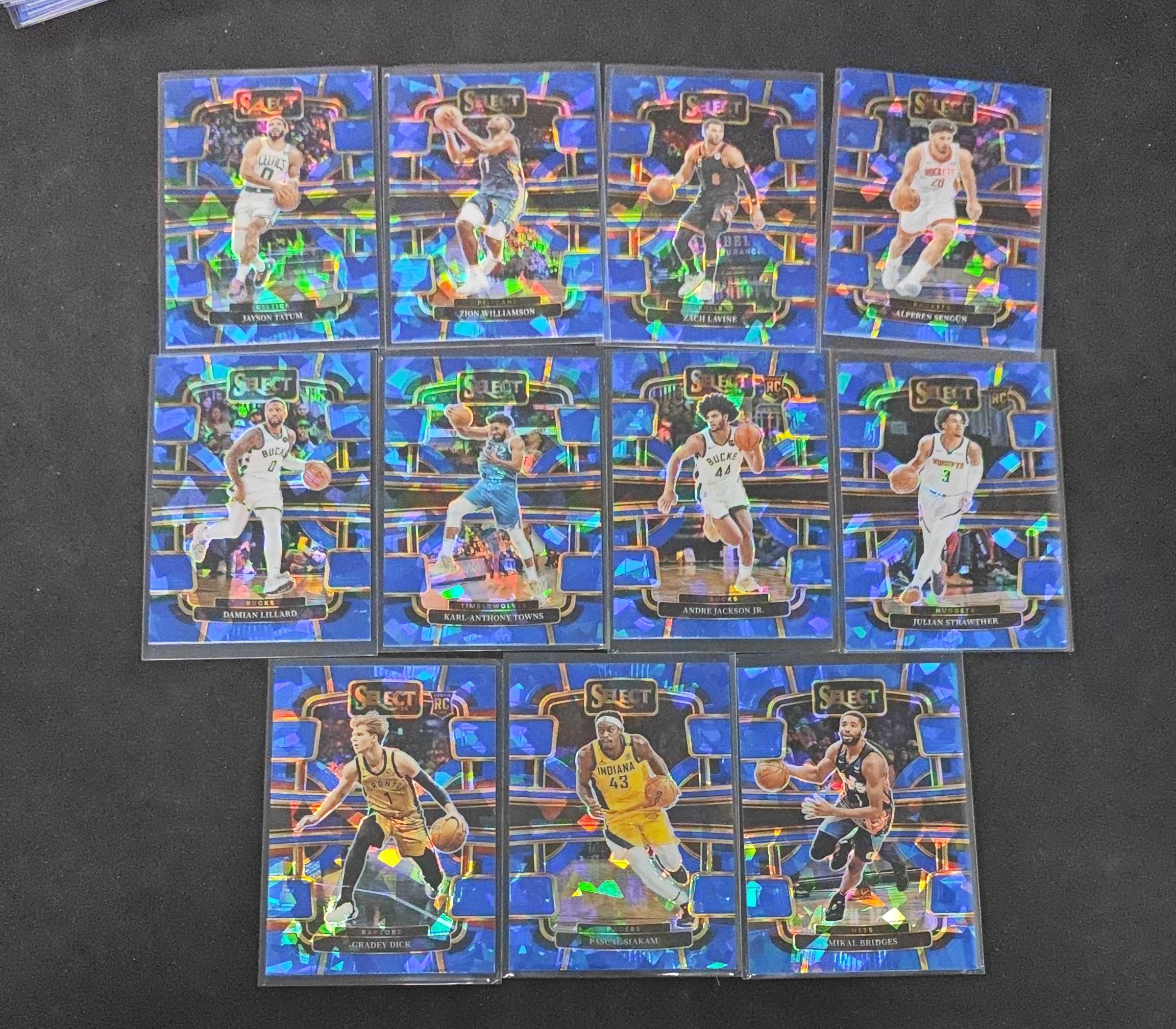 2023-24 Panini Select Jayson Tatum 【SC拍卖】SE 塔图姆 拉文 利拉德 唐斯 锡安威廉姆森 申京 碎冰折 lot 收藏必备(小刘)