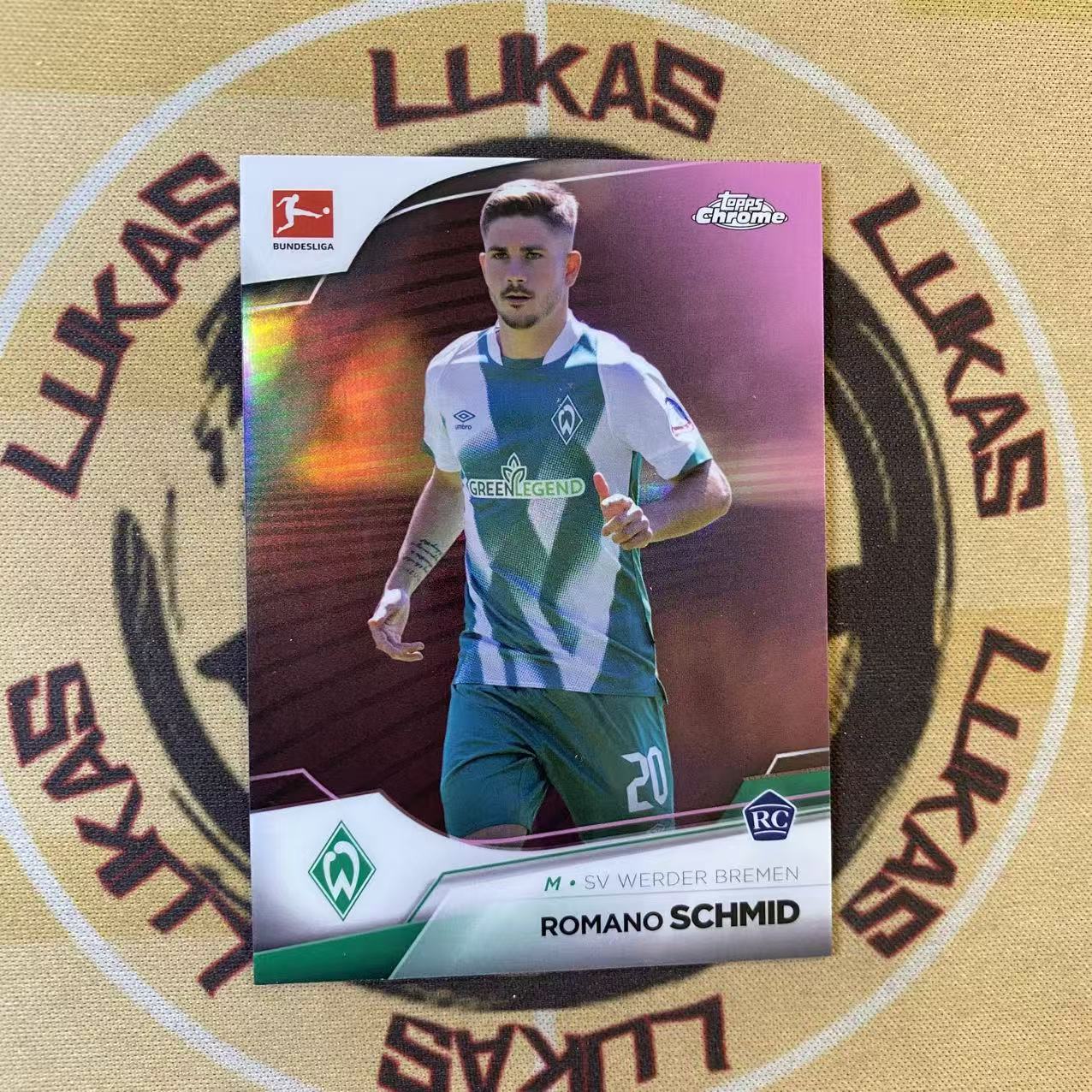 撸卡厮 Lukas 2023 topps 罗马诺 施密德 Romano Schmid 75编 紫折 新秀折(梁)