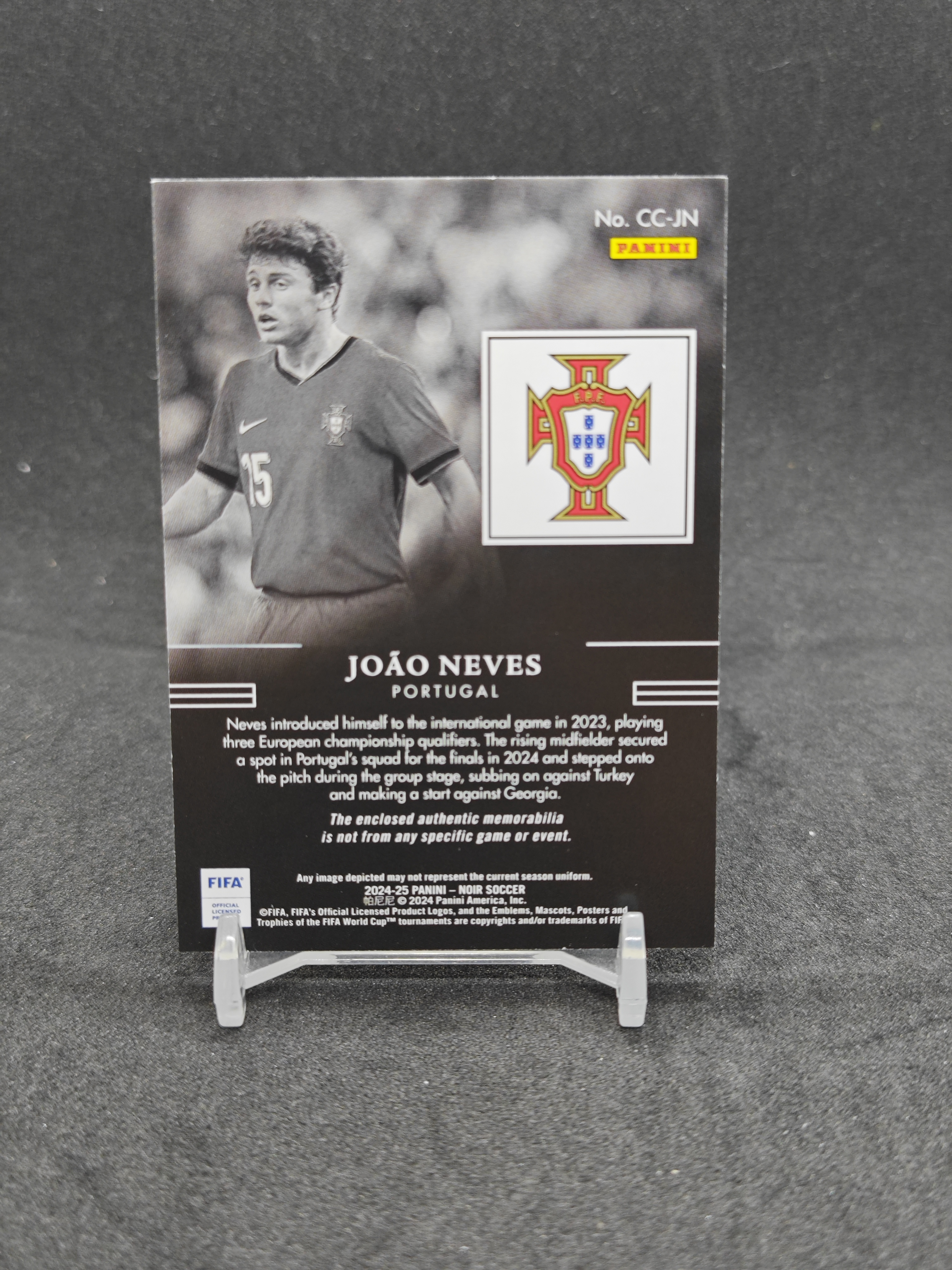 【55/65编 双窗物料】2024-25 Panini Noir 诺尔 巴黎圣日耳曼 大巴黎 葡萄牙 若昂 内维斯 若奥 Joao Neves