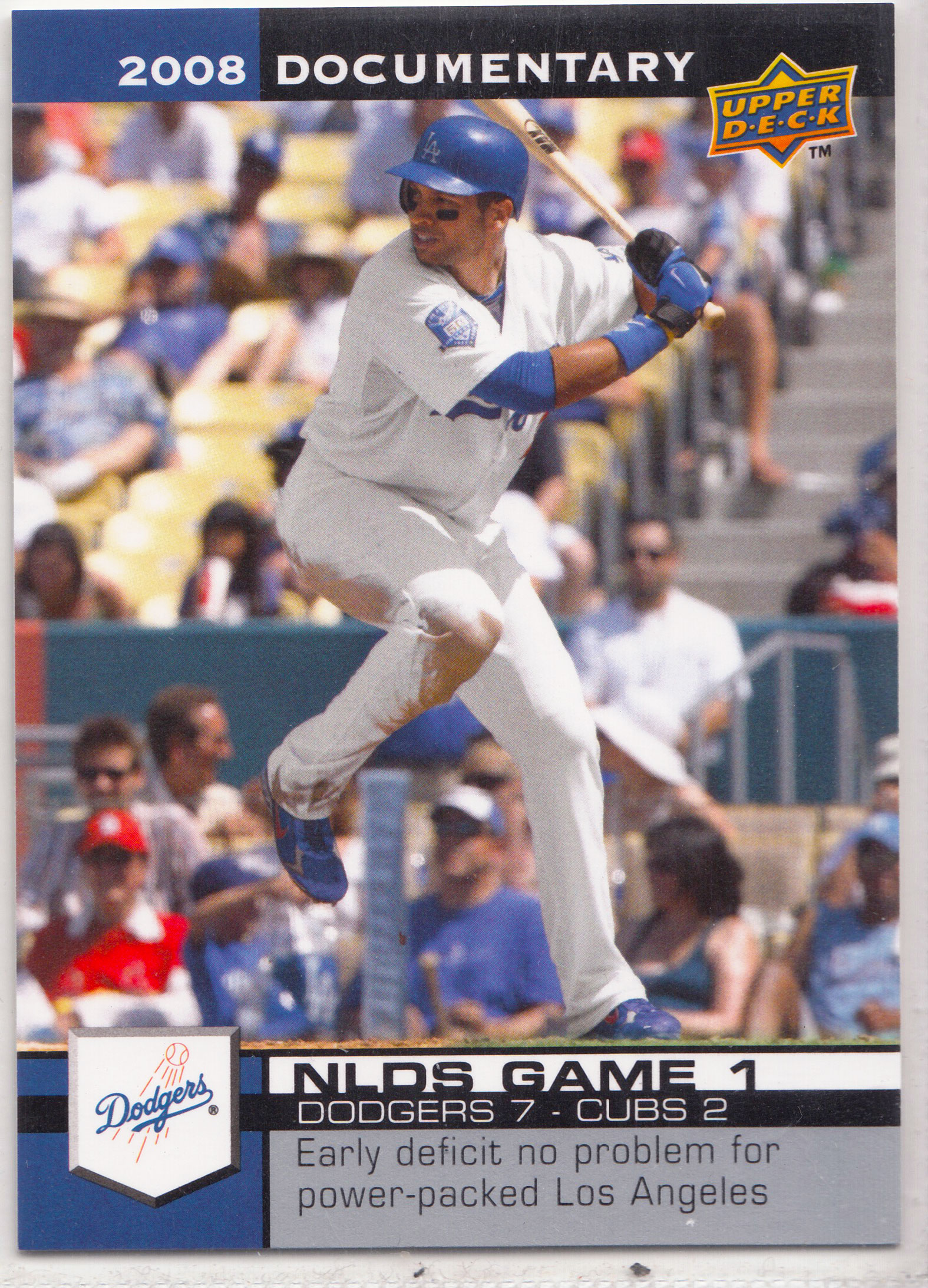 【ABC1 Card Market】2009 Upper Deck UD Baseball Series1 Nlds Game1 Dodgers 洛杉矶道奇队 2008 Documentary #4914 SK14119