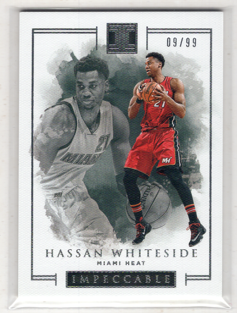 2016-17 Panini Impeccable Hassan Whiteside 【来拆波卡】小真金 元年 热火 哈桑 怀特塞德 base 99编 cjzs
