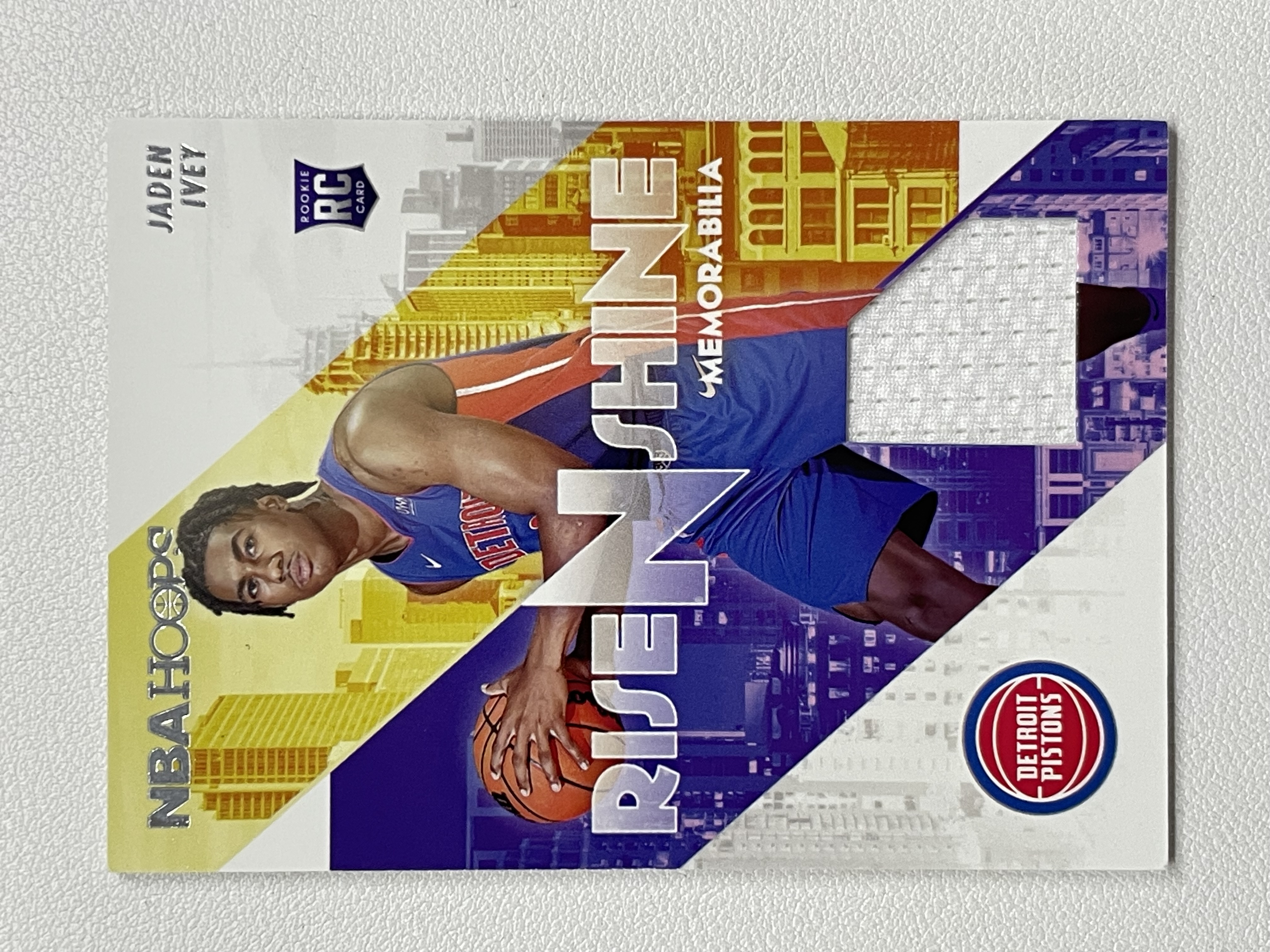 【天秤座拍卖到卡预付85%】2022-23 Hoops 活塞 Jaden Ivey 杰登 艾维 新秀 rc 球衣 卡品如图 实卡好看 收藏必备※花儿最美