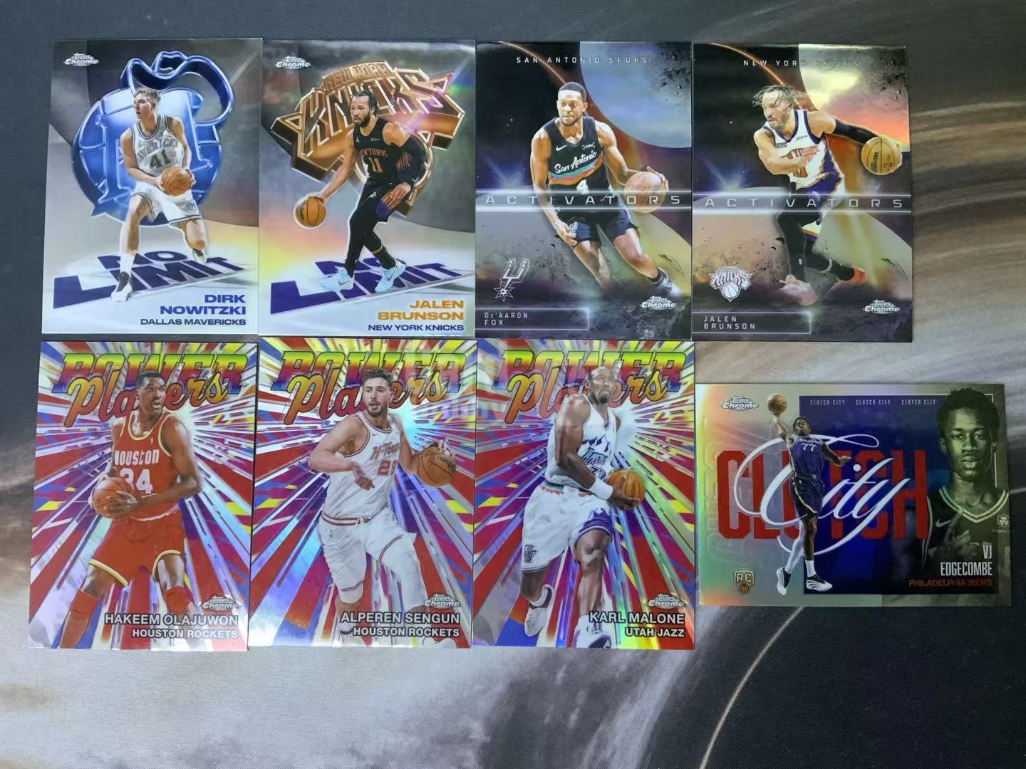 2025-26 Topps Chrome Valdez VJ Edgecombe Jr RC tc update 埃奇库姆 申京 福克斯 布伦森 诺维斯基 奥拉朱旺 特卡 银折 卡品如图 云筑
