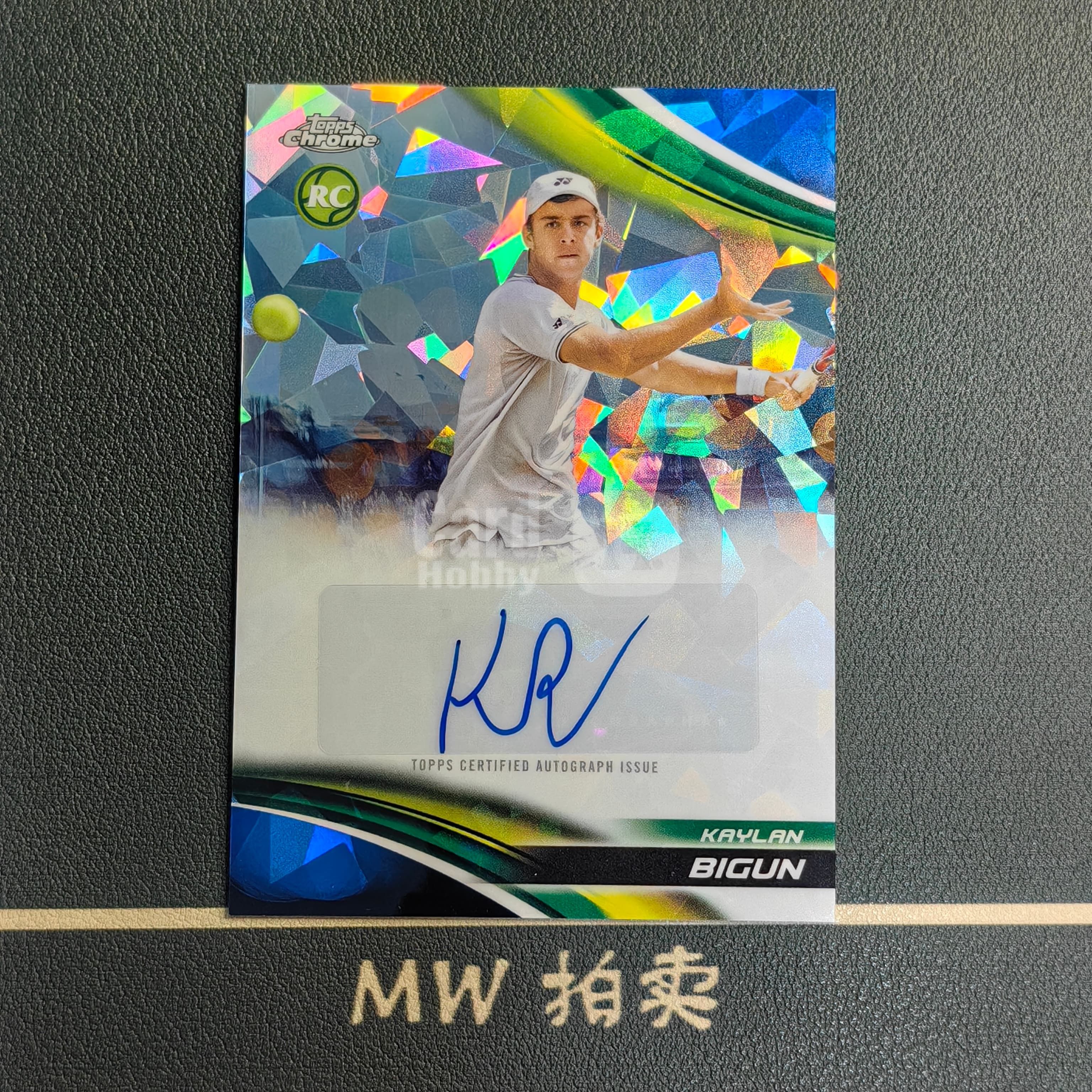 【MW拍卖】 凯兰 比根 RC新秀 签字 AUTO 2025 Topps Chrome 蓝宝石 银碎冰折 网球 KAYLAN BIGUN 美国 -璐