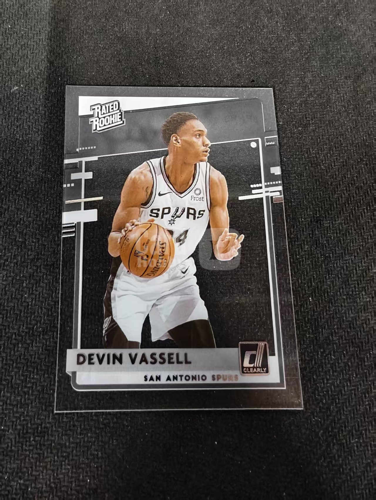 2020-21 Panini Clearly Donruss Devin Vassell 德文 瓦塞尔 马刺 新秀rc 杜蕾斯 胶片 划痕 边角瑕疵 #100