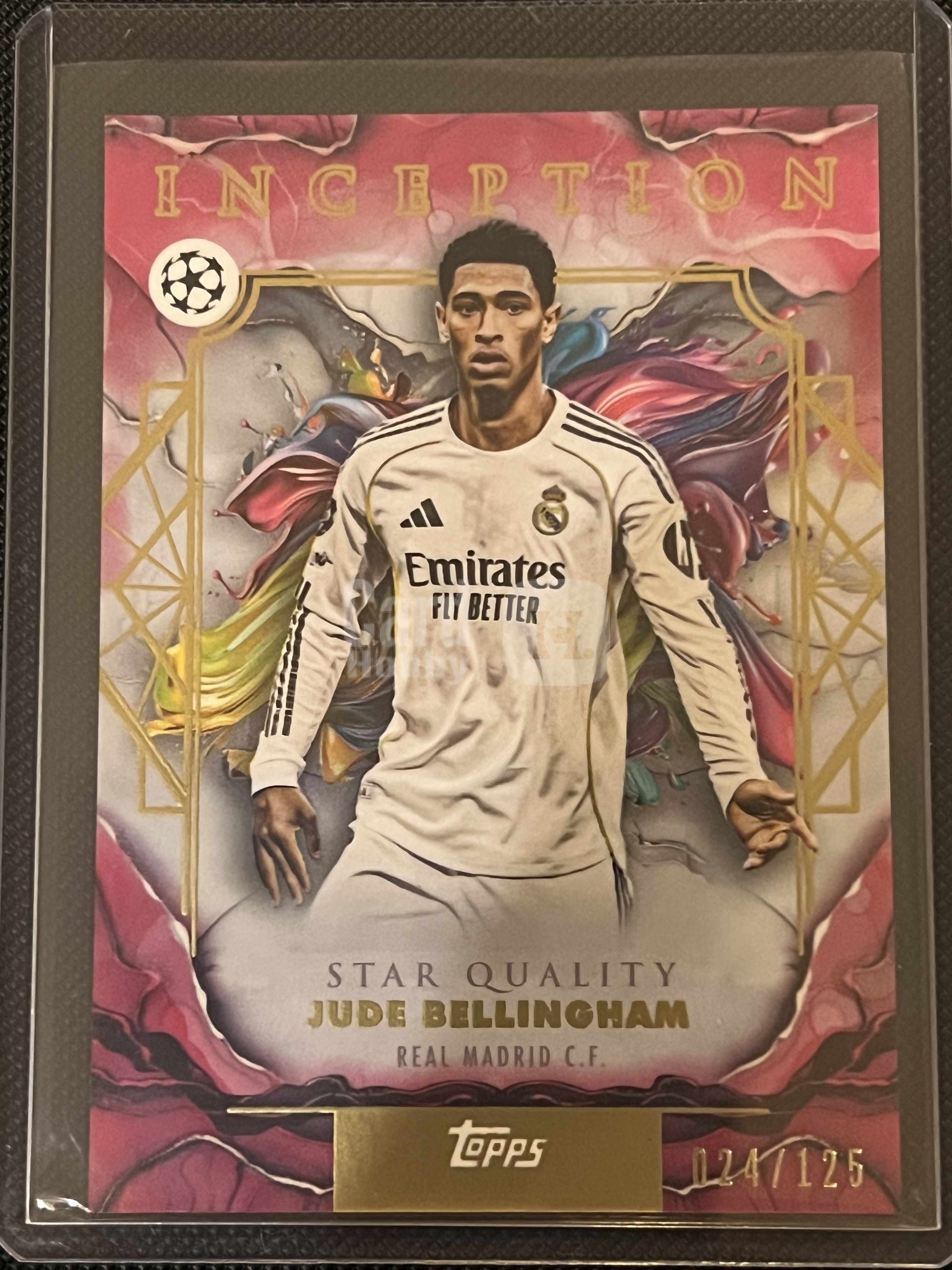 2025 Topps Inception Jude Bellingham #82 皇家马德里 祖德·贝林厄姆 125编 粉平行 正base 折射卡!!凑套必备!!