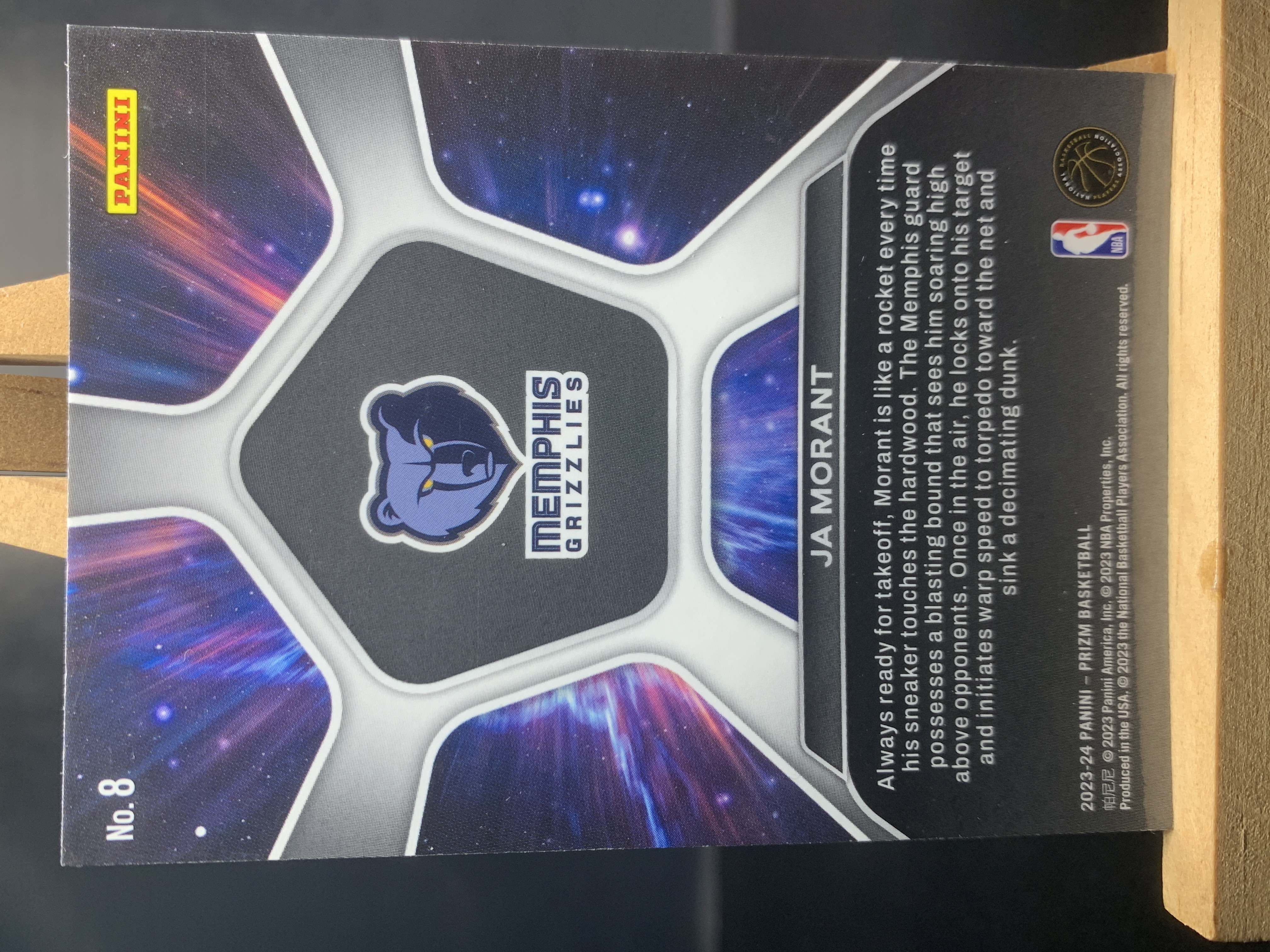 (B4) 2023-24 PANINI PRIZM 特卡 贾 莫兰特 灰熊 实卡好看 收藏凑套必备 卡品如图 !!!