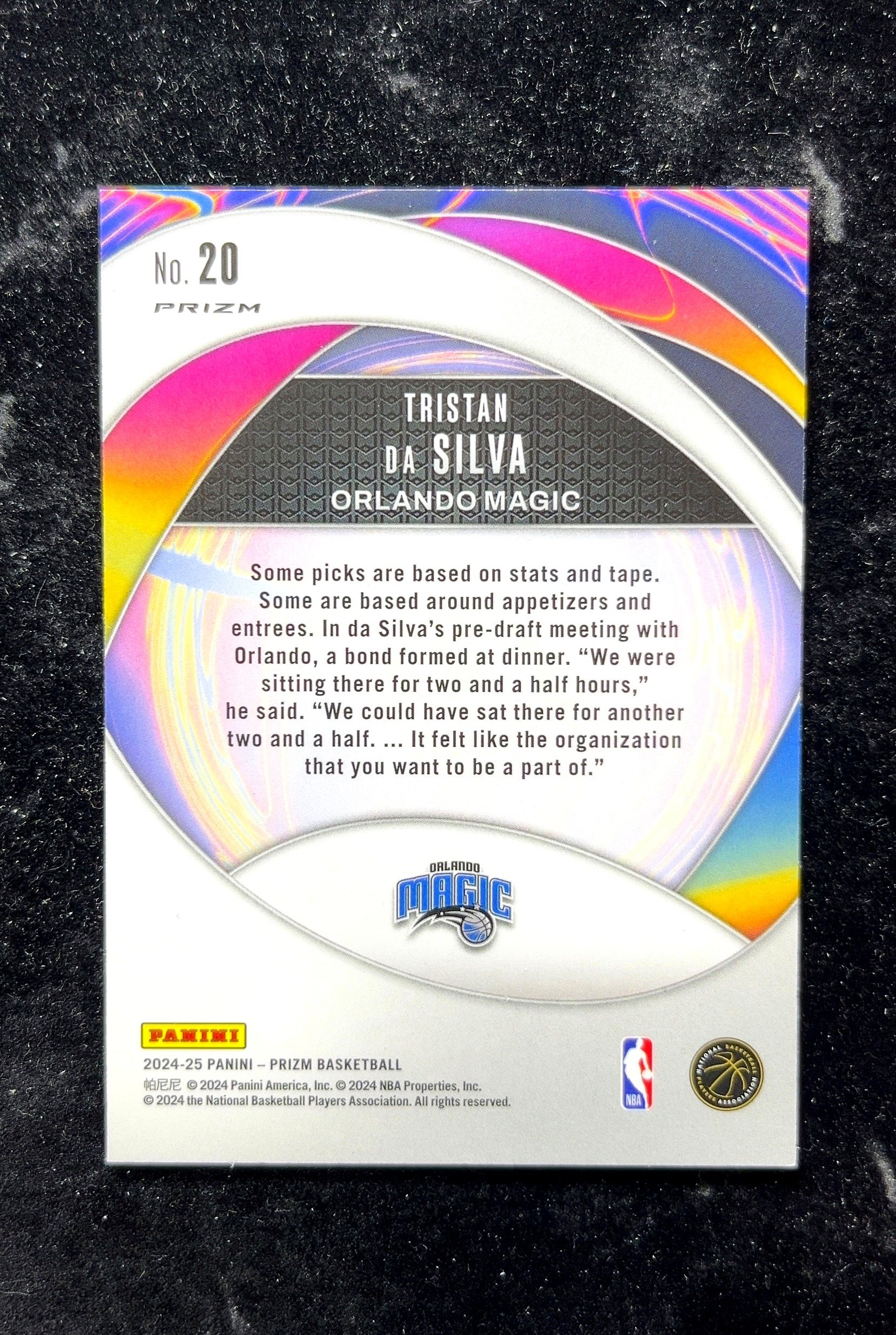 【小白1%代卖】2024 Panini Prizm Instant Impact 即时冲击 Tristan da Silva 特里斯坦·达席尔瓦 银折 绿平行 折射 新秀 RC 卡品如图 0702