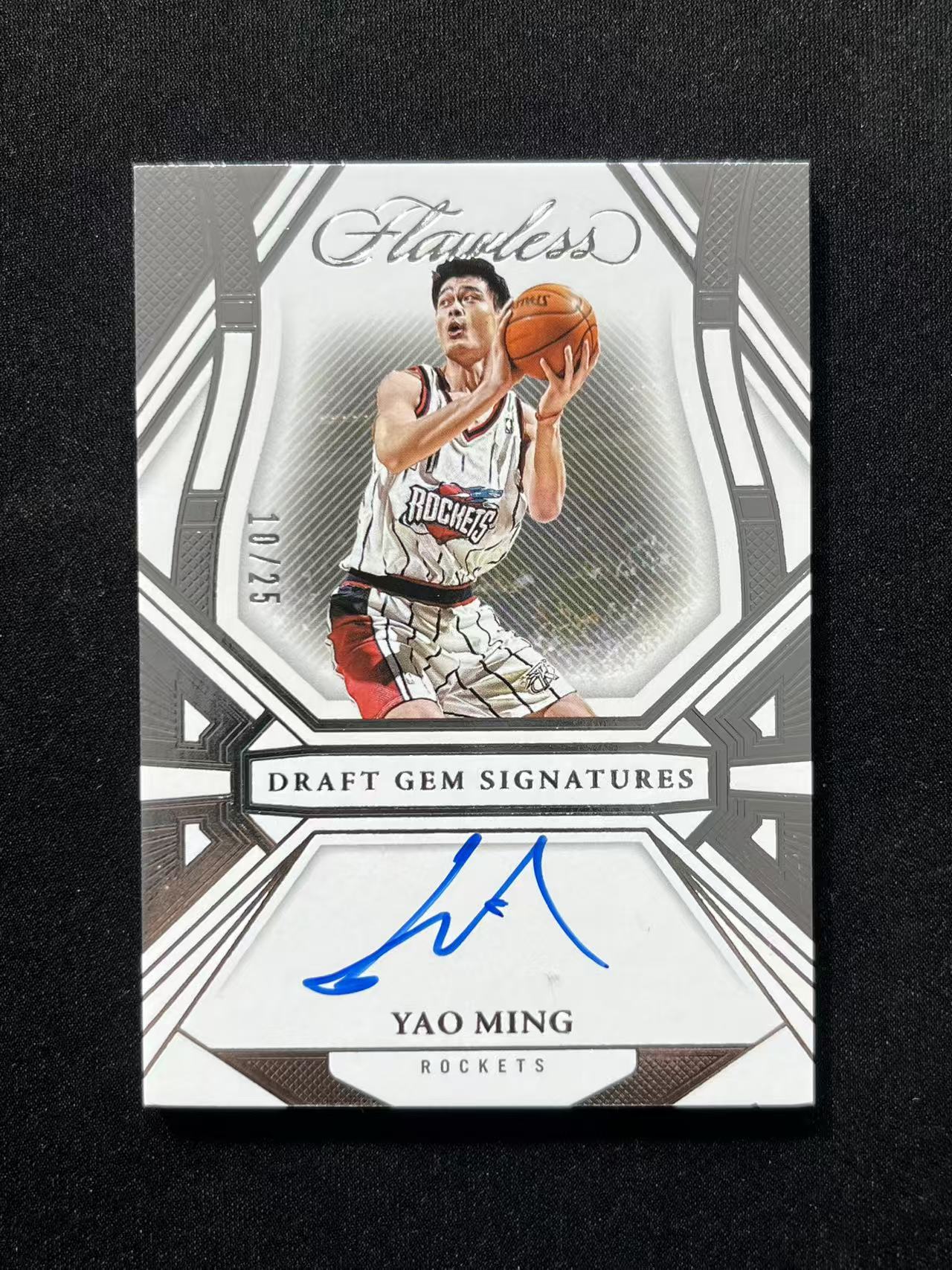 【长安代卖 截标预付80%】2023-24 Panini Flawless 手提 火箭 Yao Ming 小巨人 姚明 签字 卡签 Draft ...