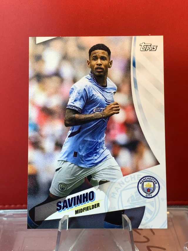 （老末精品代拍) E07 2024 Topps Company Inc Savinho 曼城队盒 萨维尼奥 曼城 厚卡 免费代拍不保卡品  顺丰寄付