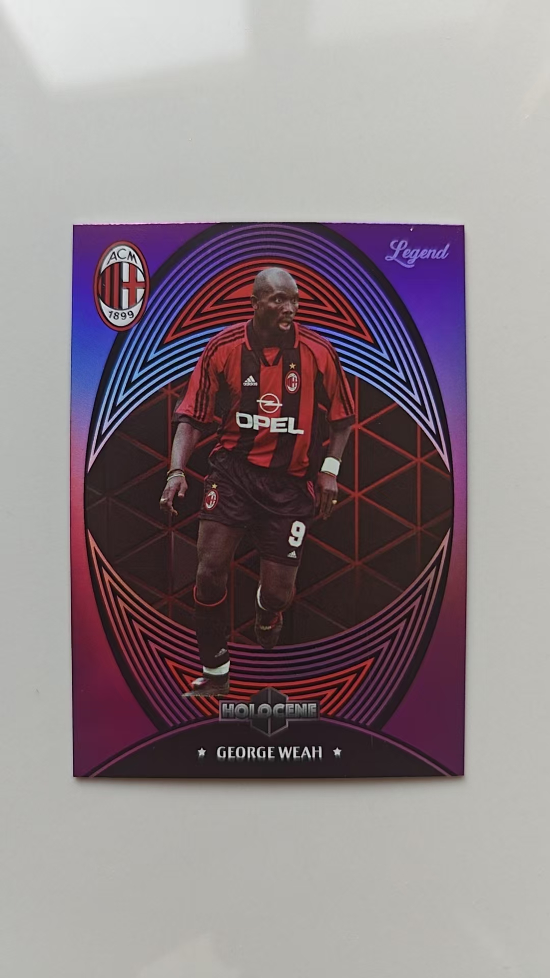 2024-25 DAKA AC Milan One&Two George Weah 乔治·维阿 利比亚 总统 55/79 紫折 紫色限量 达咖文化 AC米兰队盒 传奇巨星 金球奖 世界足球先生