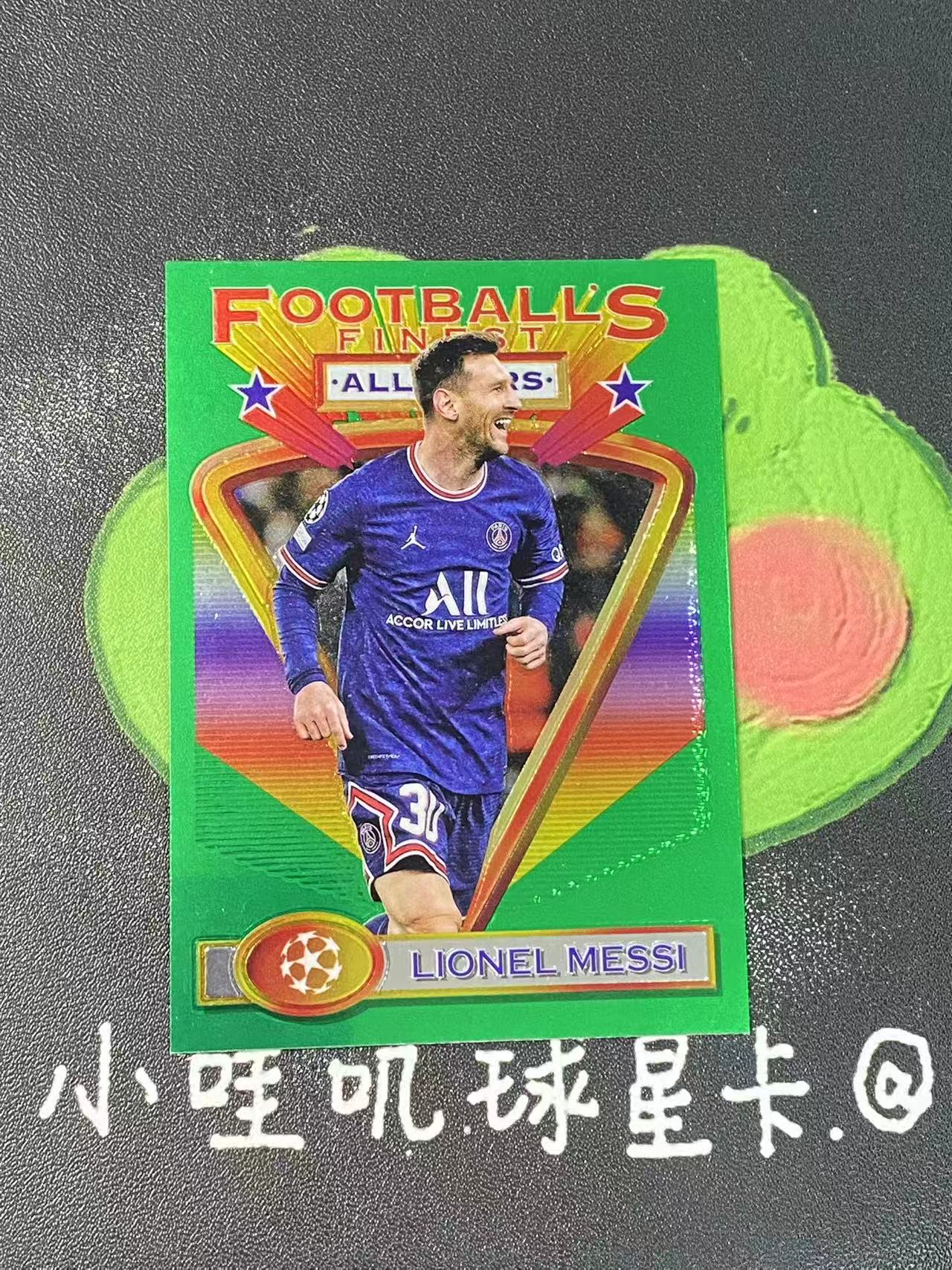 2022 Topps Finest Lionel Messi 欧冠 巴黎圣日耳曼 梅西 巴萨 球王 微瑕如图【ZYP代拍】LS90