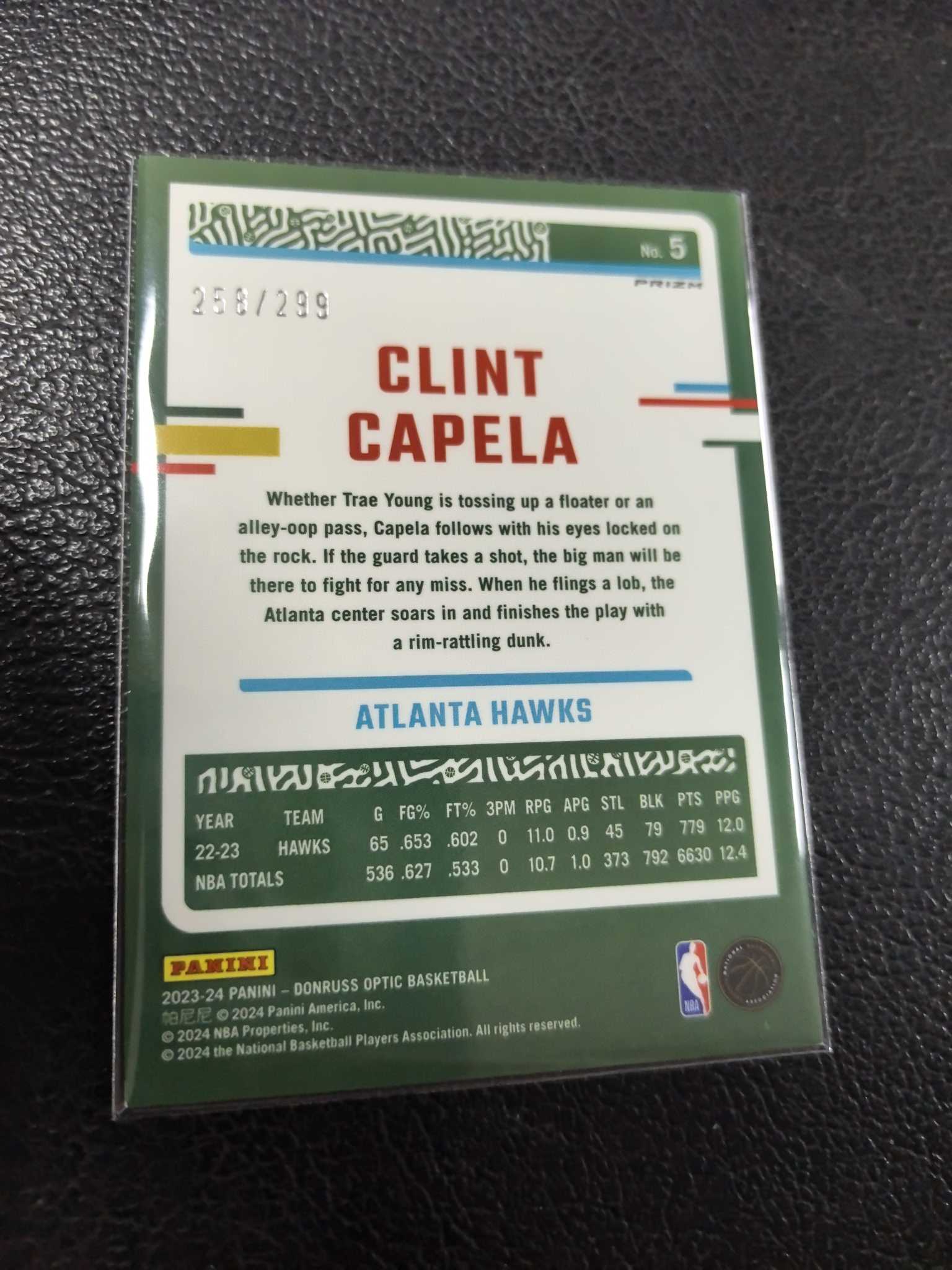 2023-24 卡佩拉 老鹰 299编 红折 镭射 op 11-9