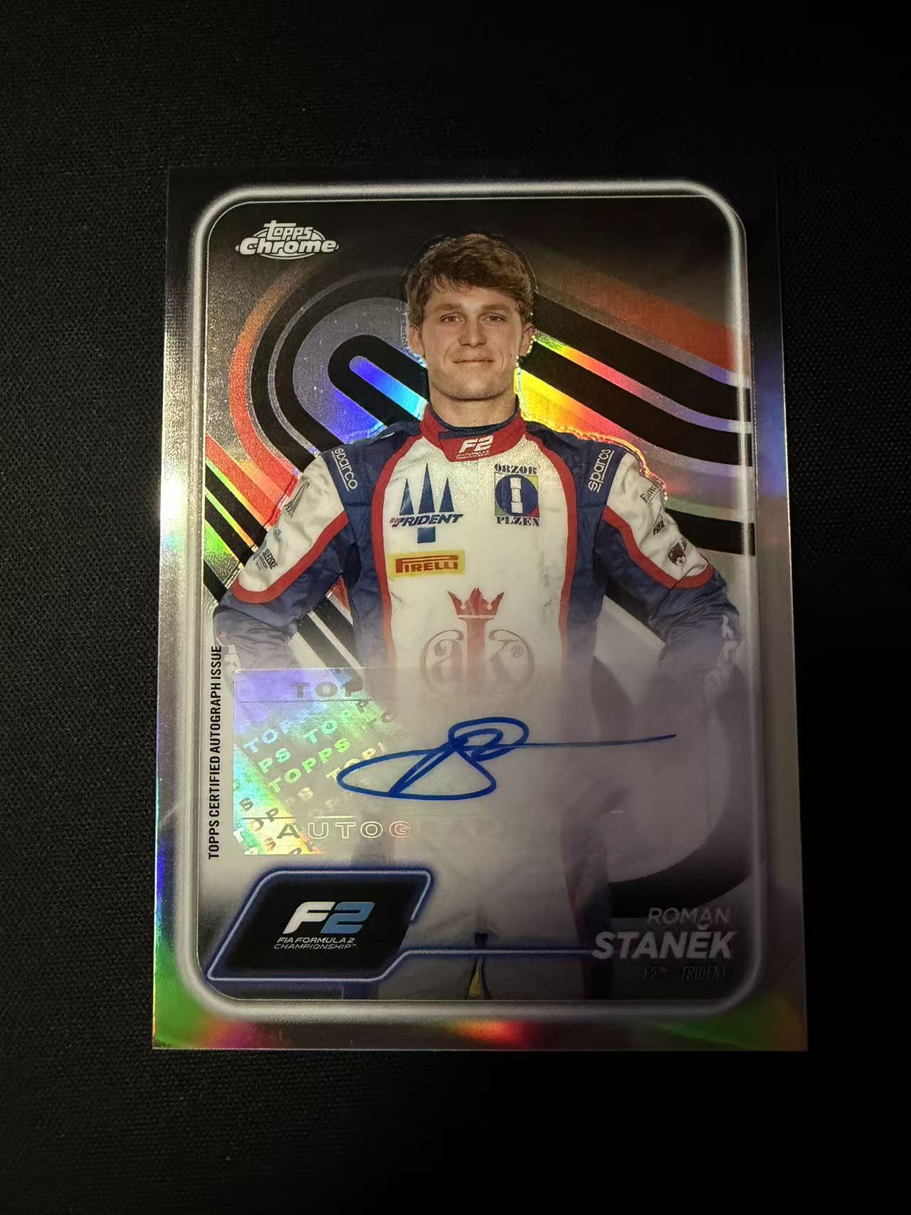 2024 Topps Chrome Roman Stanek 罗曼 斯坦内克 F2 银折 折射 定妆照 签字 墨迹完美 收藏必备 PPP4