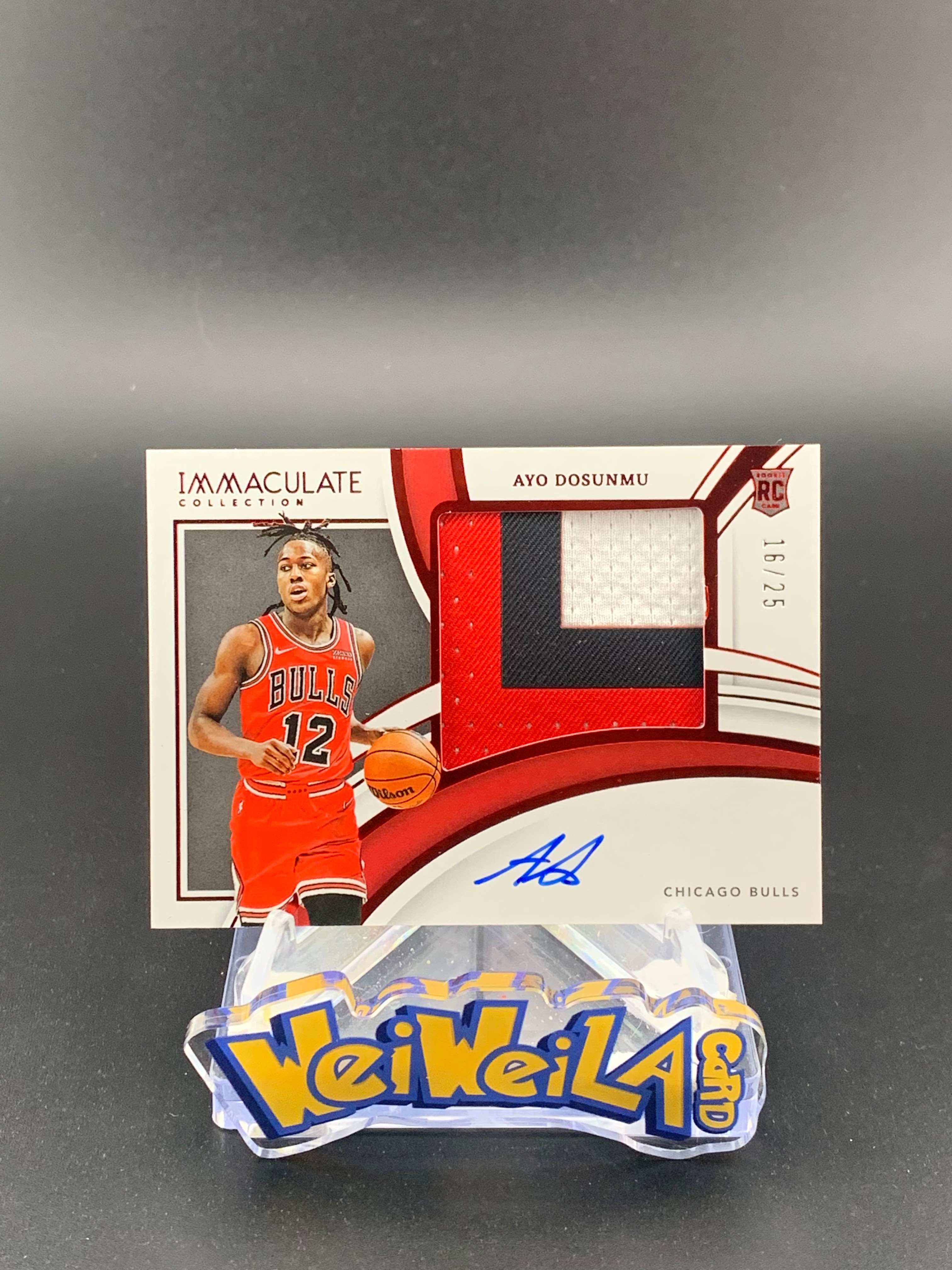 【微微辣代卖】S2-14K方哥 2021-22 Panini IMM Ayo Dosunmu 爱咪咪 公牛 阿约 多孙姆 新秀RC /25编 RPA PPA 球衣物料卡签 暴力patch签字