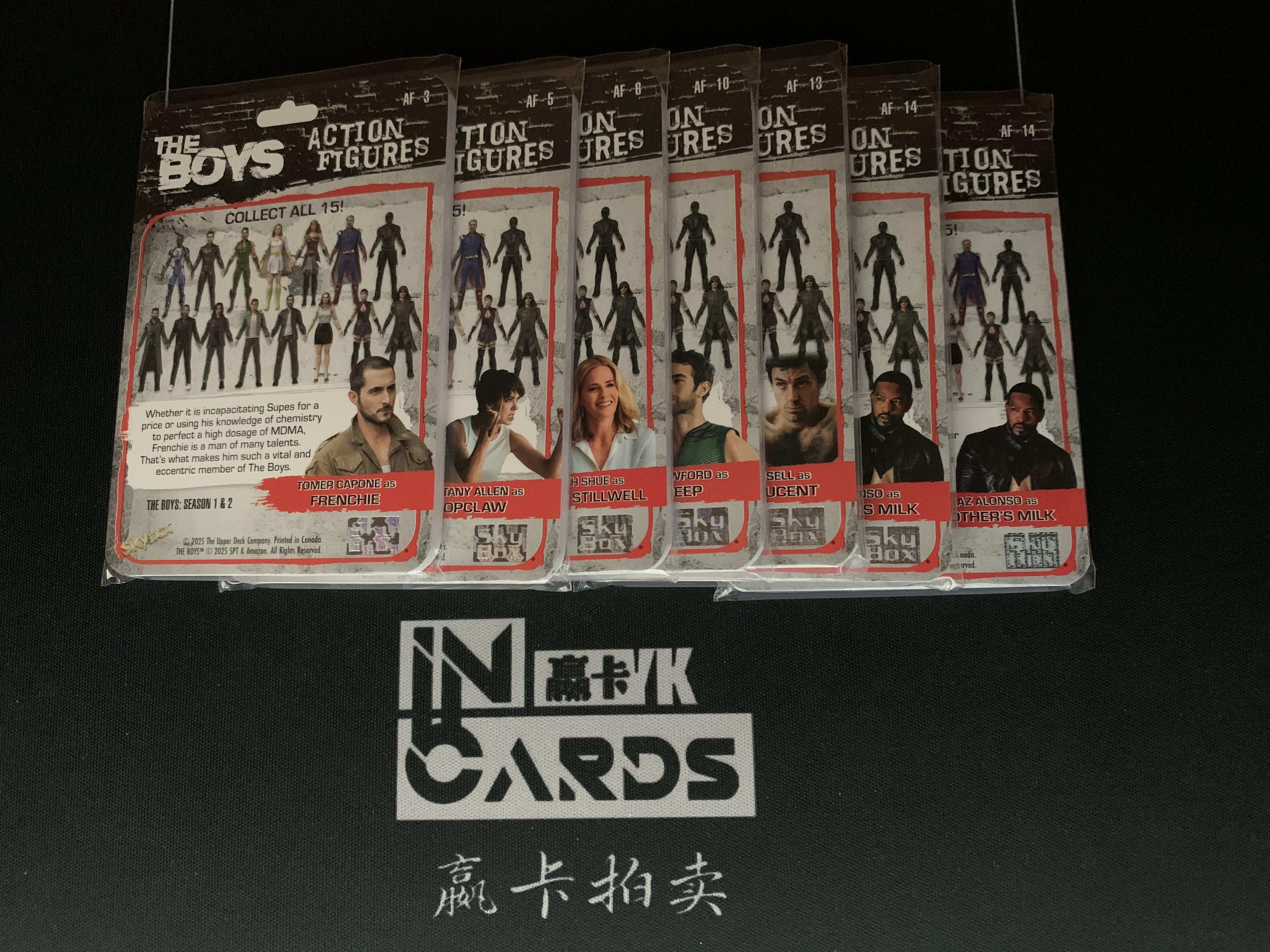 2025 Upper Deck SkyBox The Boys UD黑袍纠察队 玩具人偶特卡 Action Figures 折射 7张打包 卡品如图 麦麦