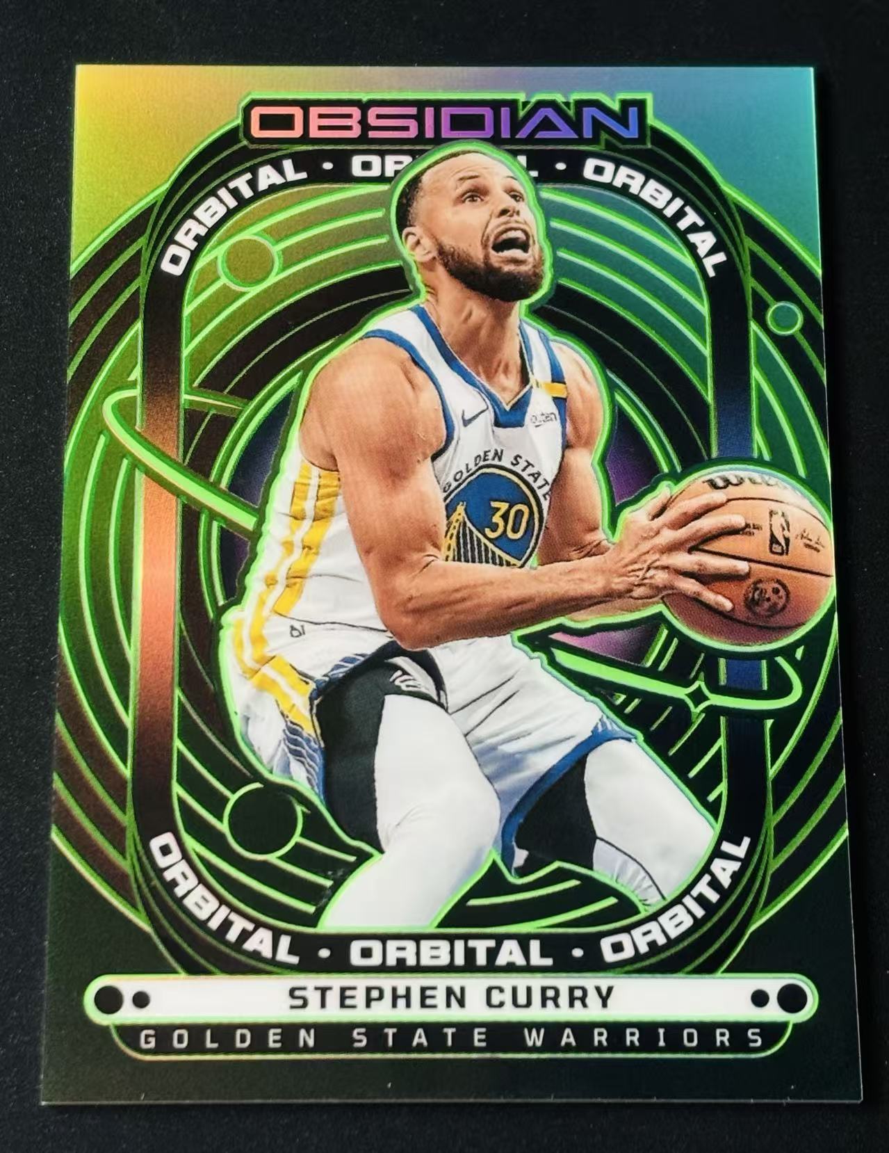 2024-25 Panini Obsidian Stephen Curry 黑曜石 勇士 斯蒂芬 库里 07/25编 翡翠绿 绿折 不累计
