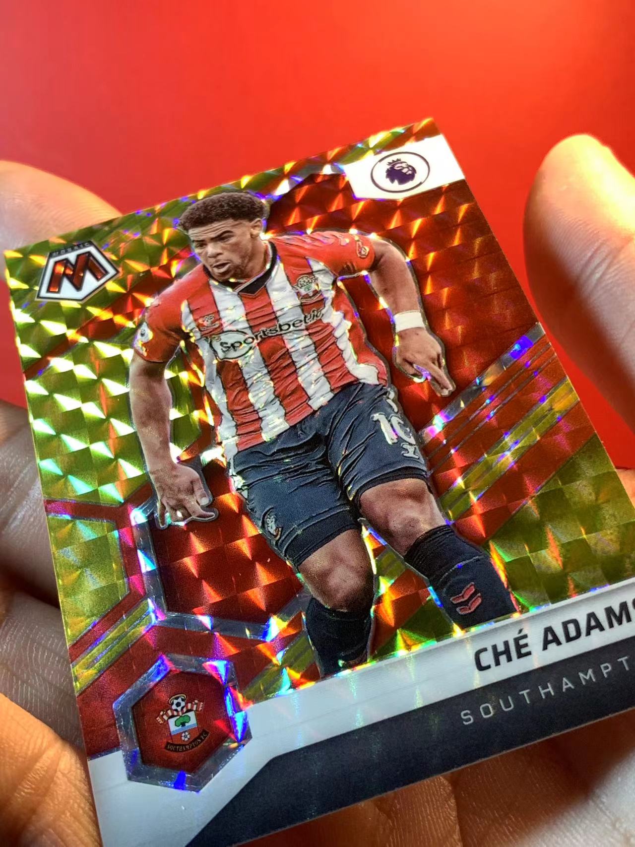(詹叔代拍)2021-22 Panini Mosaic 马赛克 英超 Che Adams 切 亚当斯 南安普顿 70/88编 红金马赛克折 卡品如图 顺丰寄付 泰山