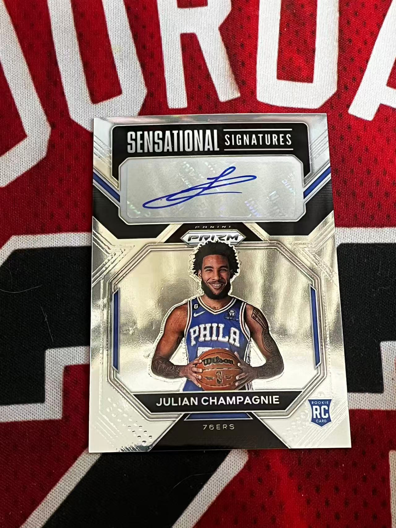 【接寄拍费率低至5%含卡淘手续费】2022-23 PANINI PRIZM PZ 76人 新秀RC 朱利安尚帕尼 签字卡 新秀SS签 专收凑套【烂臭嘴拍卖】