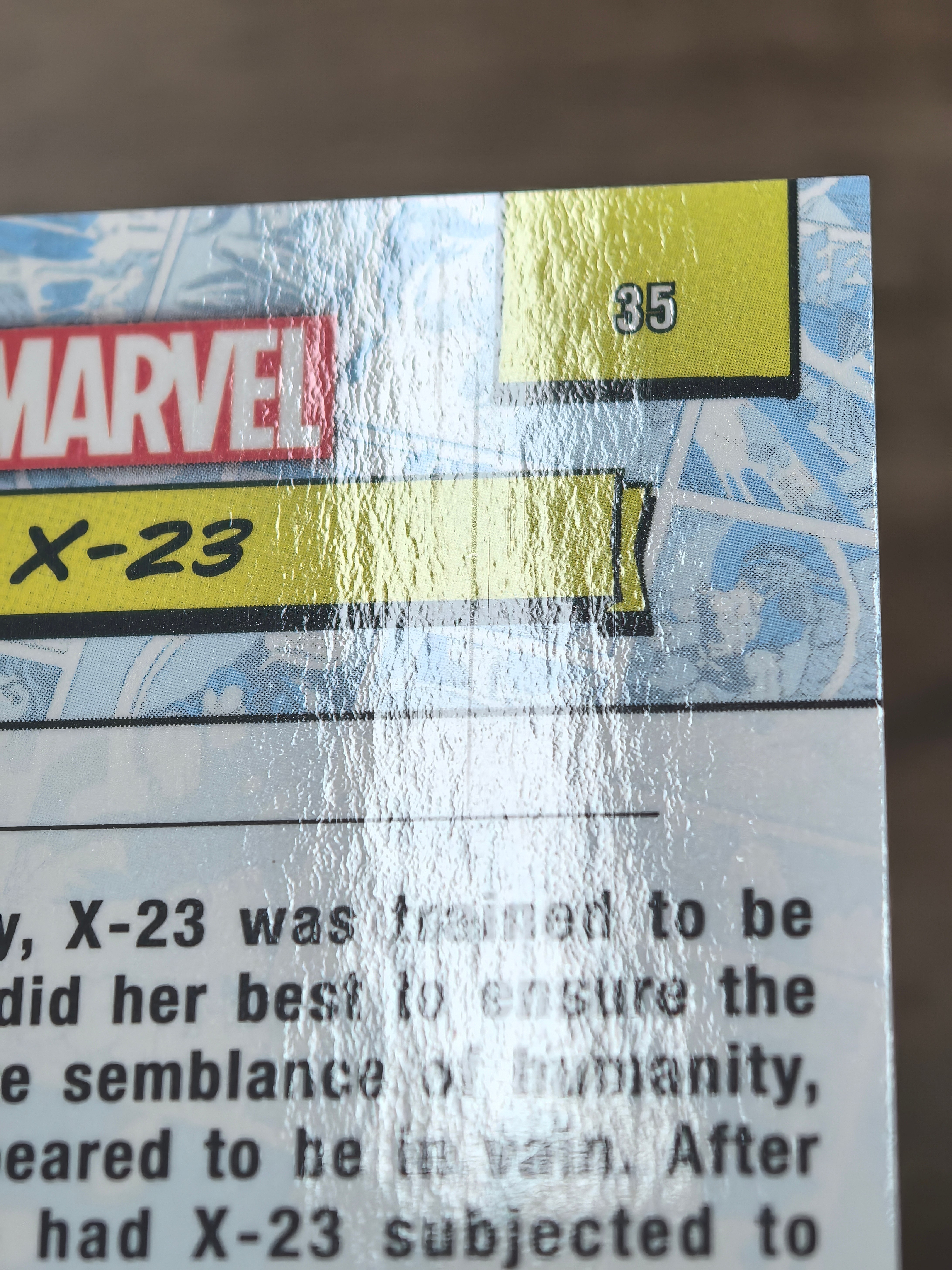 2025 Topps Chrome 漫威 X-23 74/75编 金折 碎冰折 折射 微瑕 实卡精美 卡品如图 收藏必入 流浪