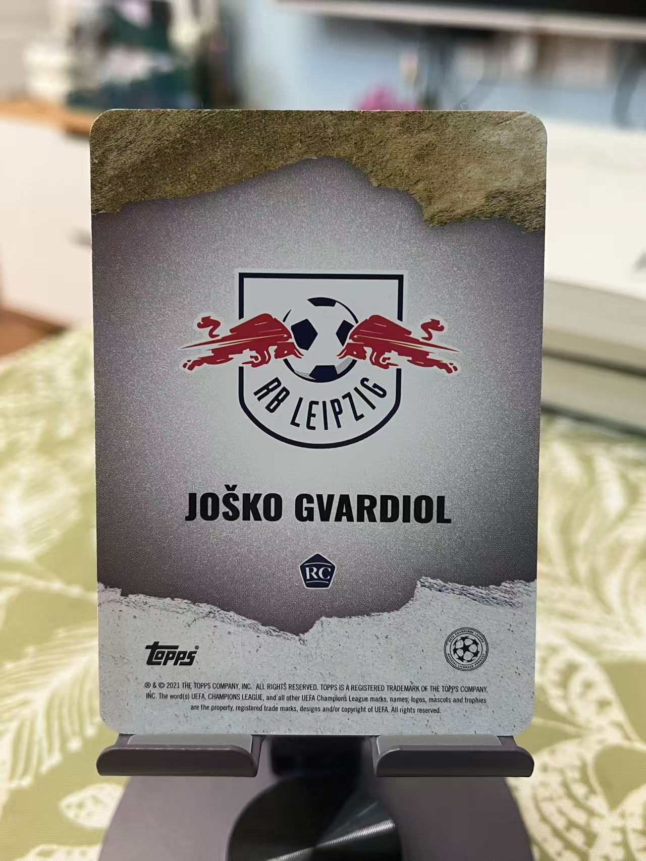 2021 Topps UEFA Champions League 格瓦迪奥尔 RC 【3D光栅效果 FUTURE STAR特卡 欧冠系列】 莱比锡红牛 曼城 新秀 #405