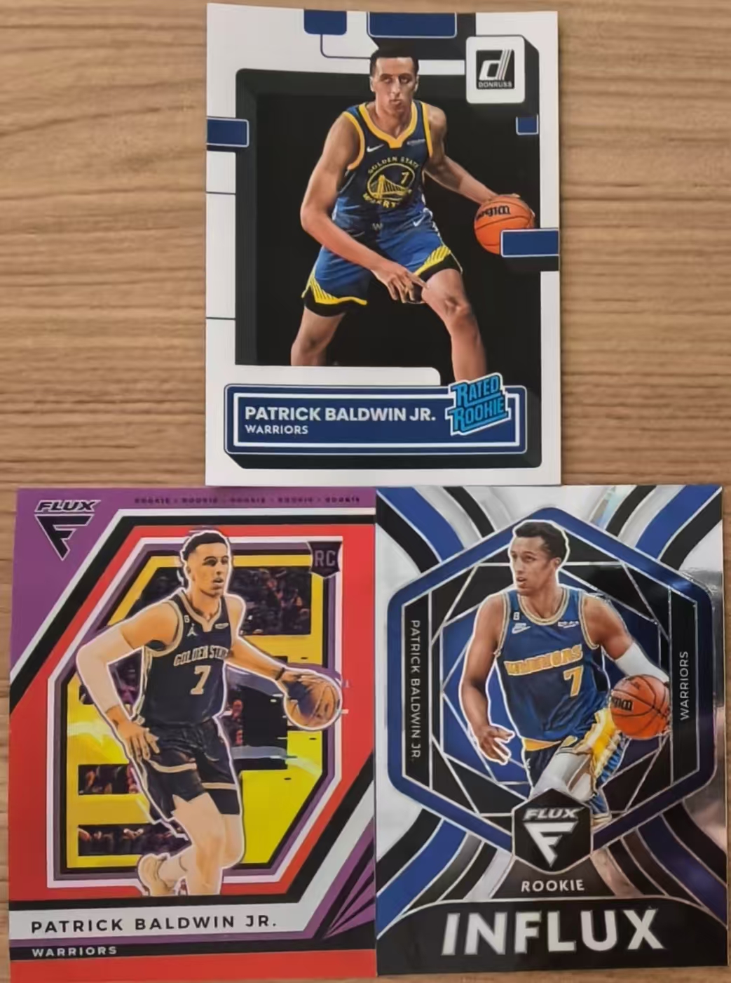 2022-23 杜蕾斯 flux 小帕特里克 鲍德温 RC 新秀 折射 特卡 勇士 base