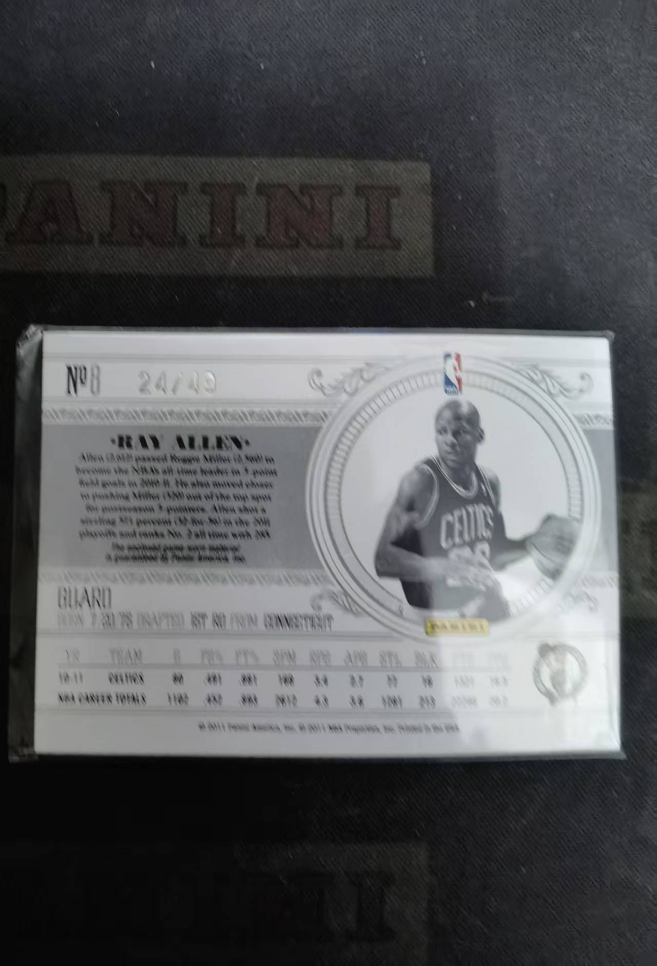 【DLDL拍卖】NATIONAL TREASURES RAY ALLEN 雷阿伦 限编24/49 实物卡【卡边角表面见图】