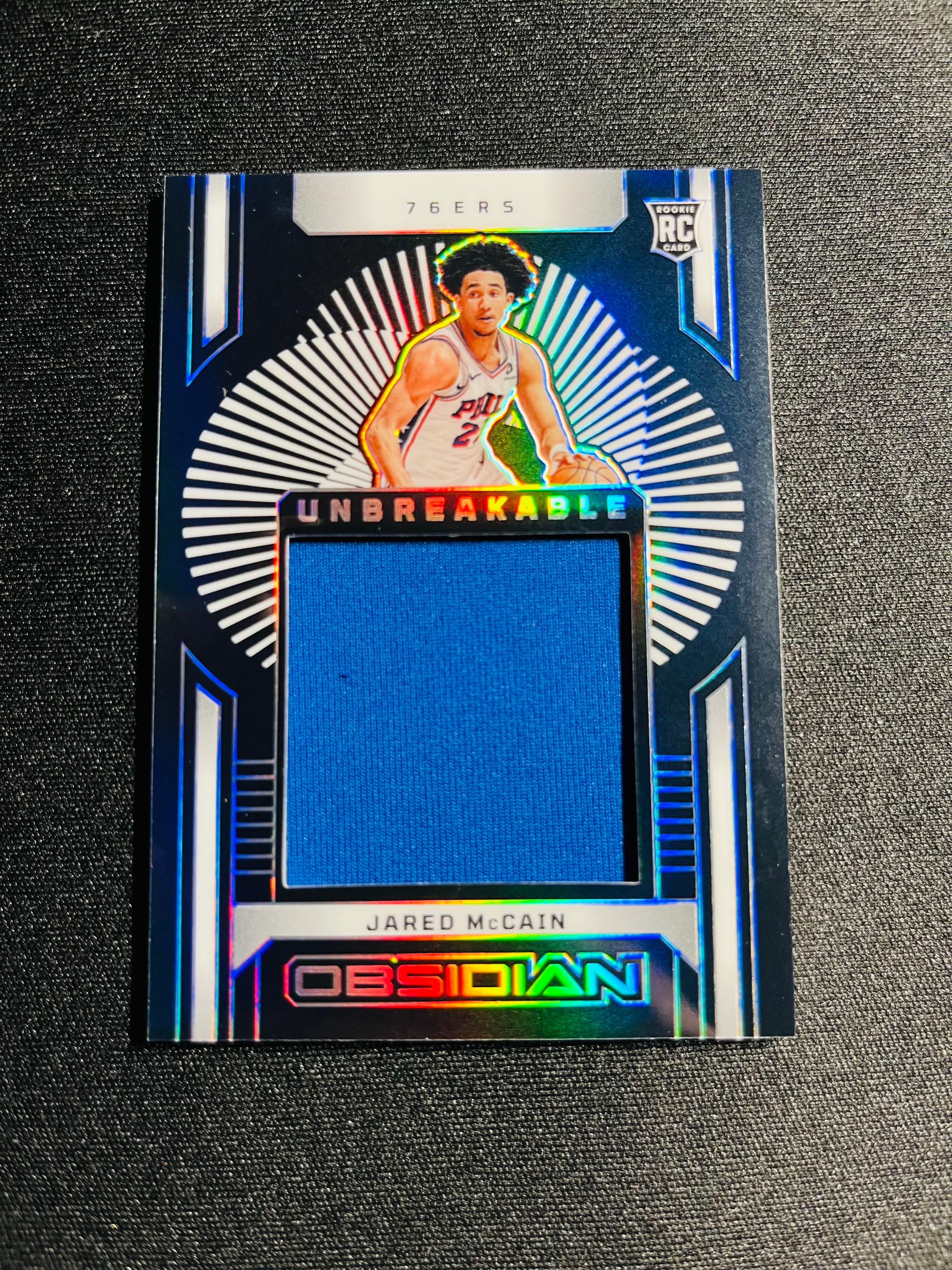 【VC拍卖0手续费到卡预付90%】2024-25 Obsidian 黑曜石 76人 贾里德 麦凯恩 新秀 249编 球衣卡 选图帅气 实卡好看 收藏必备——TD