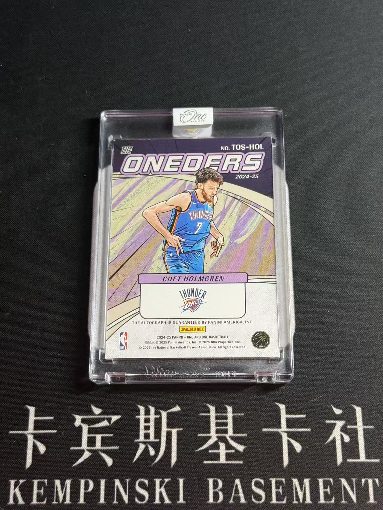 2024-25 Panini One and One Chet Holmgren 【小来】切特 霍姆格伦 雷霆 SGA队友 总冠军 数据爆炸 末年ONE 99编 漫画签 卡签 庆祝选图 原封砖