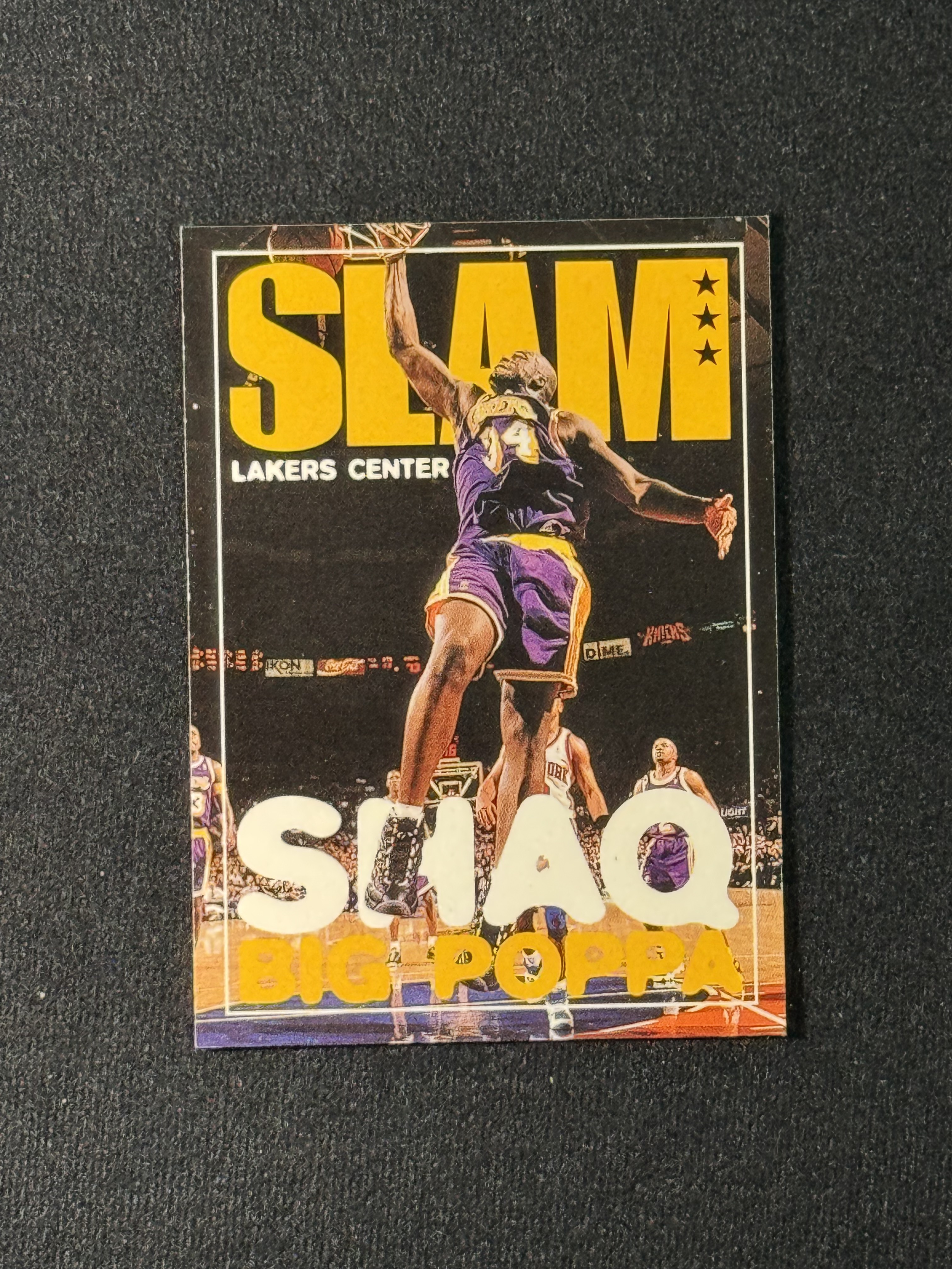 1997 SkyBox Slam Shaquille O’Neal 【扎克代卖】湖人第一年 科比新秀年 大鲨鱼 沙奎尔 奥尼尔 灌篮 杂志 老卡 选图好看 瑕疵如图 投资必备