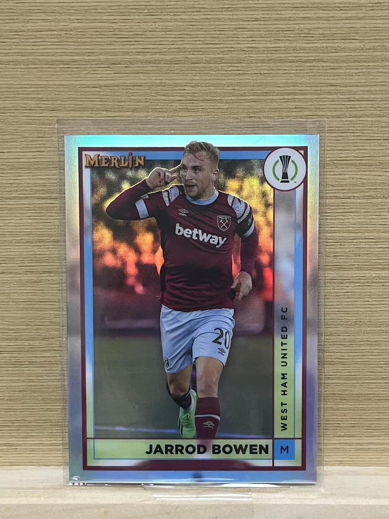 2023 Topps Merlin chrome Jarrod Bowen 博文 西汉姆联 梅林 欧冠 银折 卡品如图  凑卡收藏必备 A6