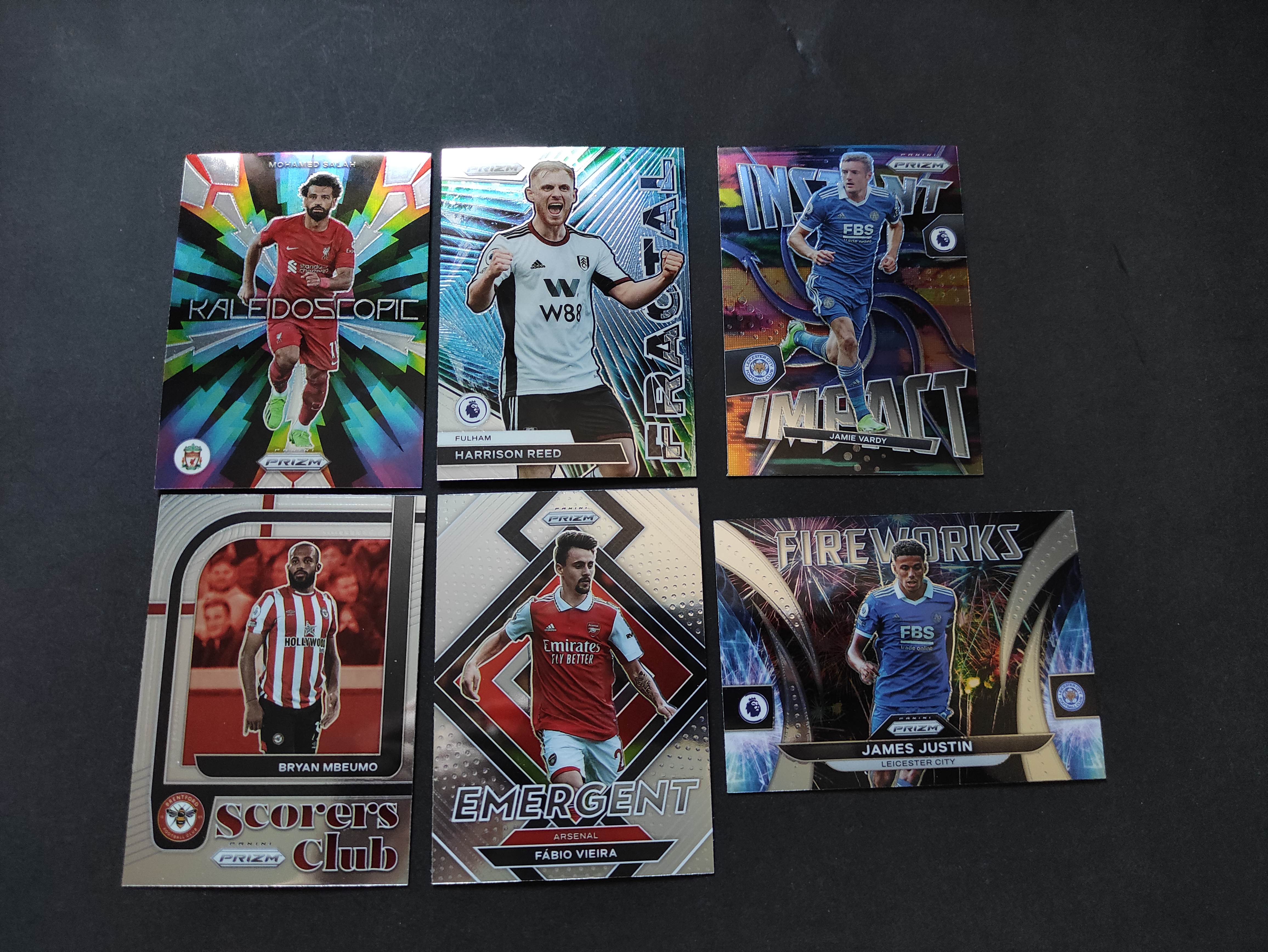 2022-23 Panini Prizm Mohamed Salah 【进击卡社】 英超 PZ 万花筒特卡 利物浦 萨拉赫 等6张 各类PZ特卡 打包 lot 不包卡品 不带卡膜