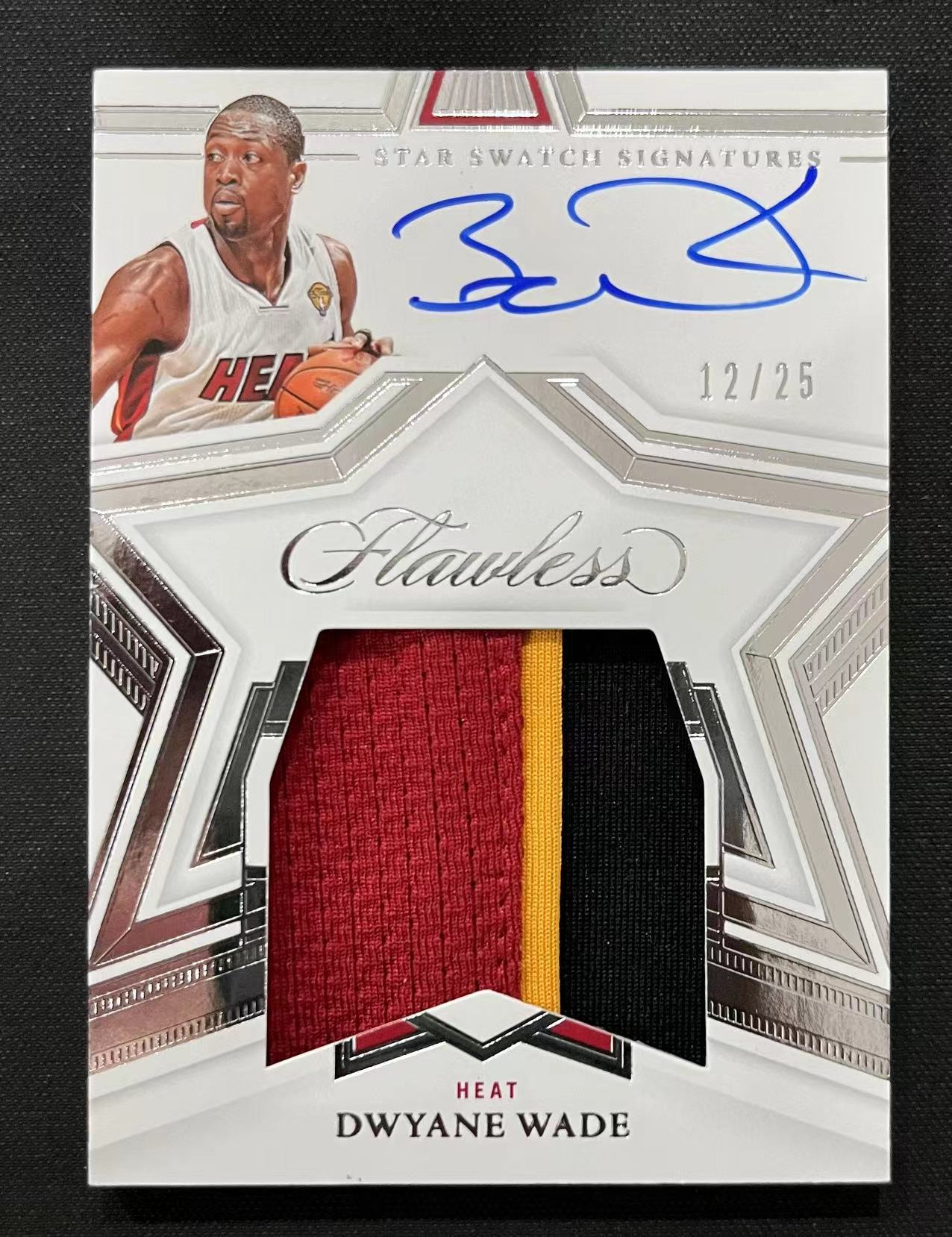 2021-22 Panini Flawless Dwyane Wade 【长安代卖精品】手提 热火 闪电侠 德维恩韦德 三色patch签字 ...