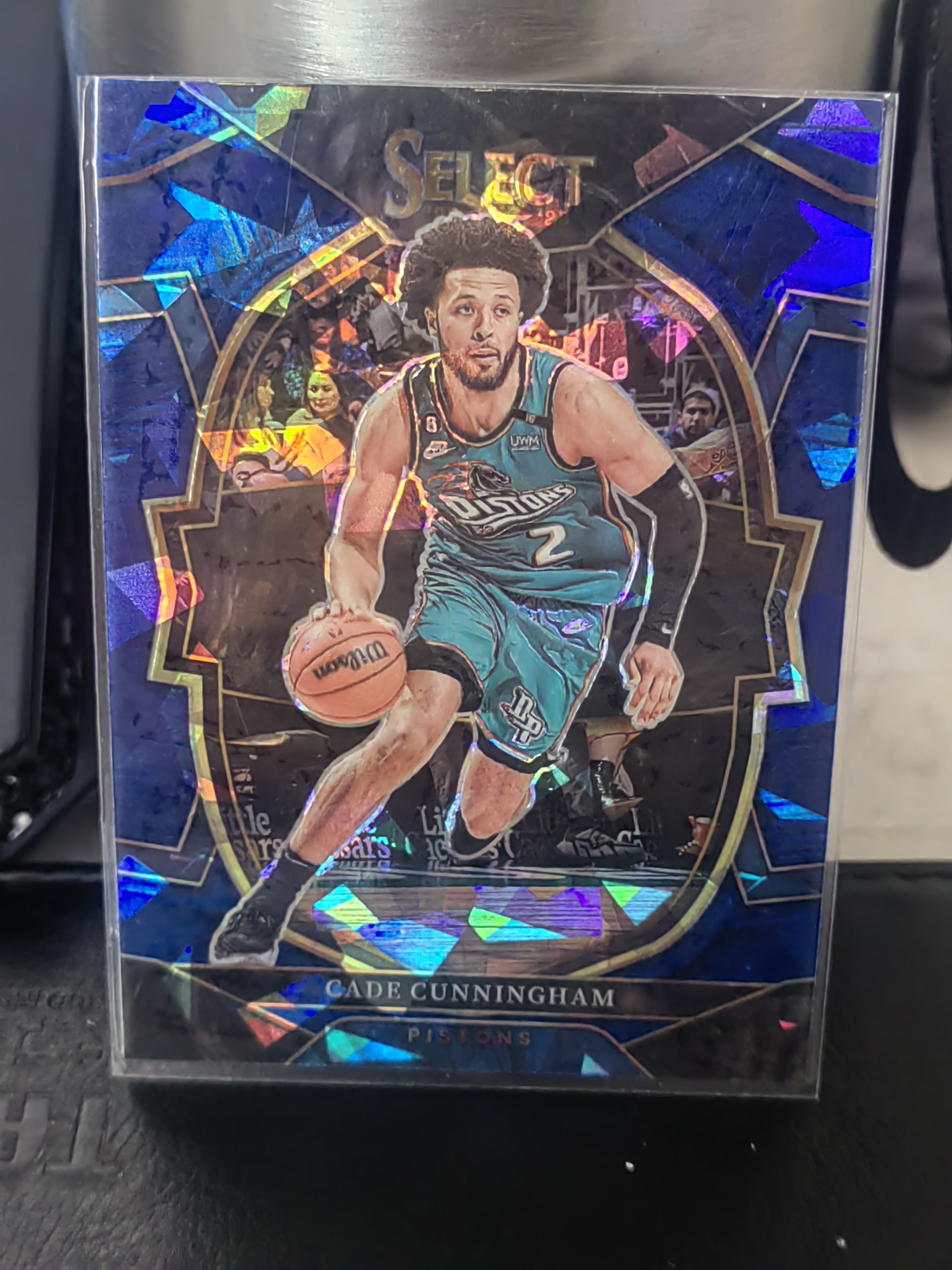 2022-23 Panini Select Cade Cunningham Select 蓝碎冰折 凯德 康宁汉姆 坎宁安 CC 活塞 篮 白边白角 不保卡品 卡品如图