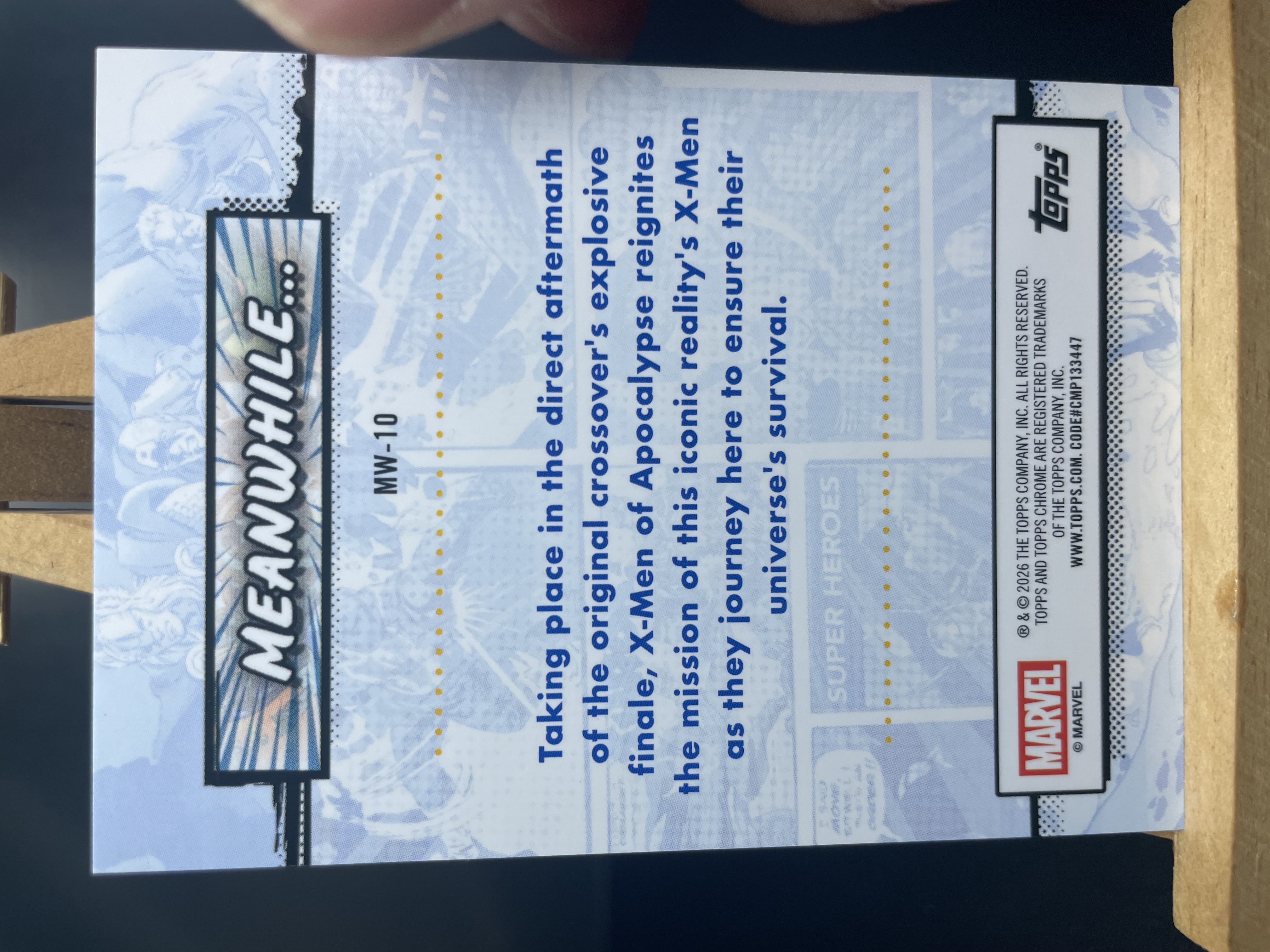 (B5)2026 TOPPS MARVEL 折射 天启X战警登场 实卡好看 收藏凑套必备 卡品如图 !!!