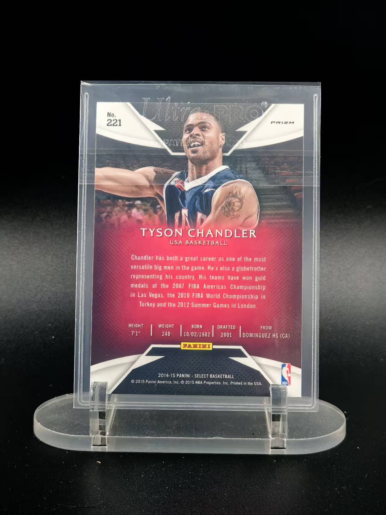 2014-15 Panini Select Tyson Chandler #221 泰森 钱德勒 美国队 三级 波纹折
