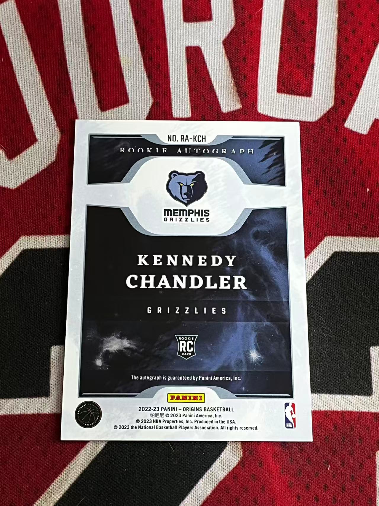 【接寄拍费率低至5%含卡淘手续费】2022-23 PANINI ORIGINS 起源系列 灰熊 新秀RC 肯尼迪钱德勒 40编 签字卡 卡签 紫平行 专收凑套必备【烂臭嘴拍卖】