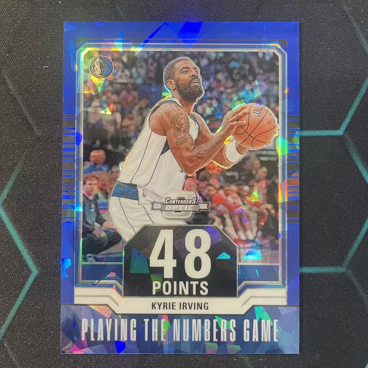 2023-24 Panini Contenders Optic Kyrie Irving 【阿福代卖】凯里 欧文 独行侠 球票op 蓝碎冰折 75编 收藏必备 (biu)